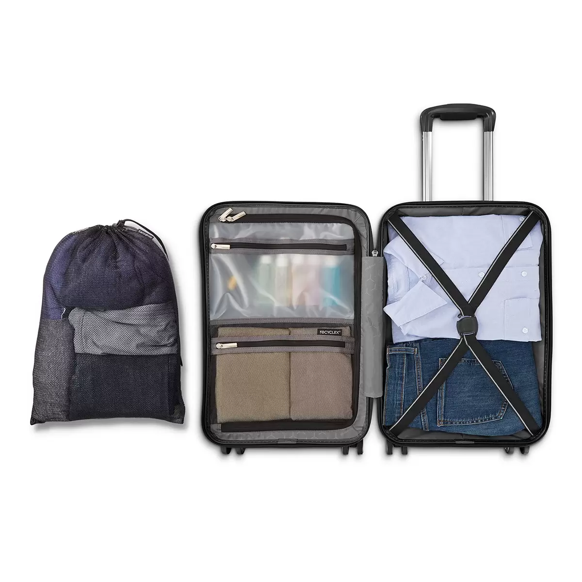 Samsonite Element Xlt 22吋 + 30吋 行李箱 二入組 酒紅色 - 14