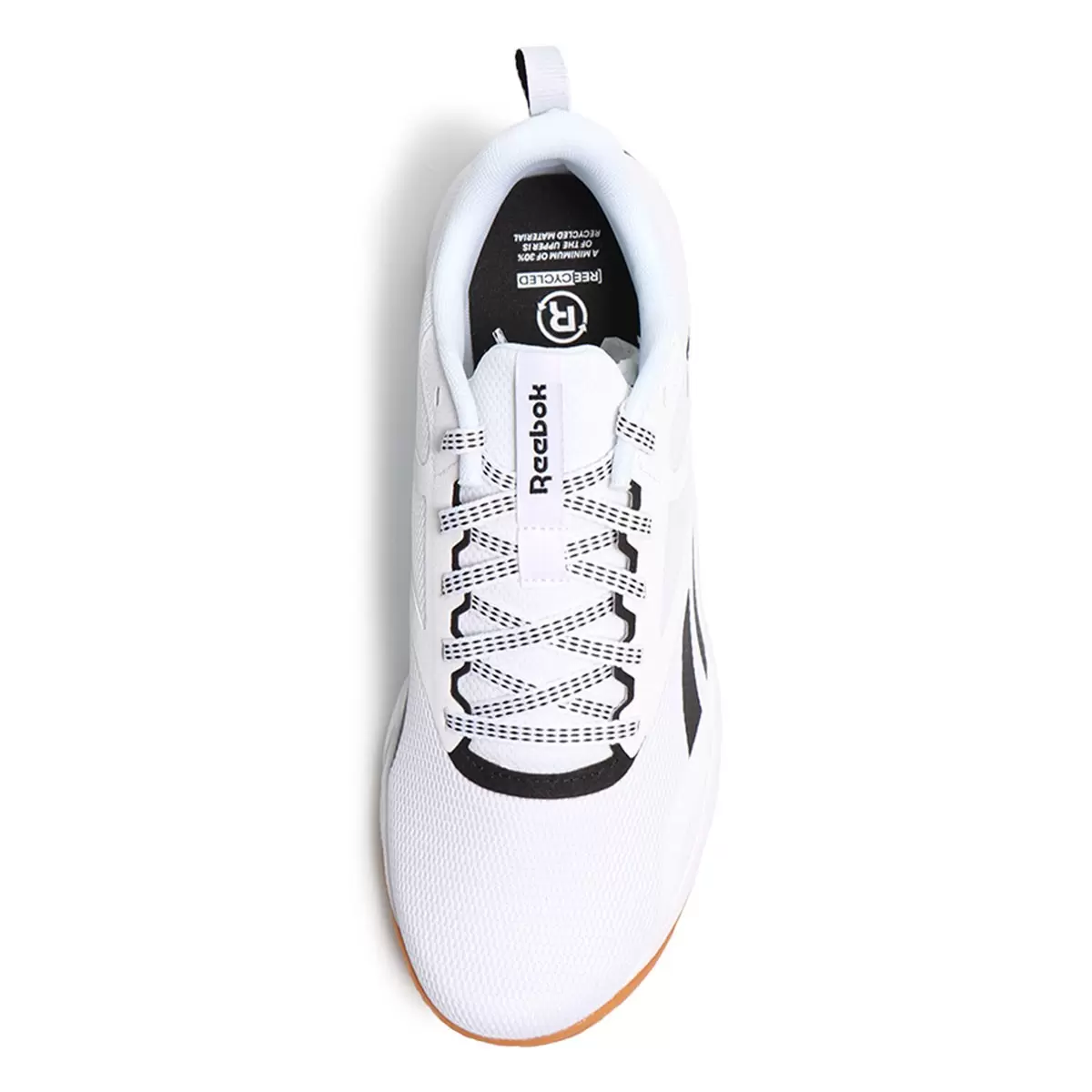 Reebok 男運動慢跑鞋 白 US 8.5