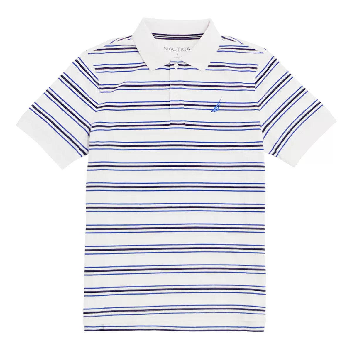 Nautica 男短袖Polo上衣 白 XL