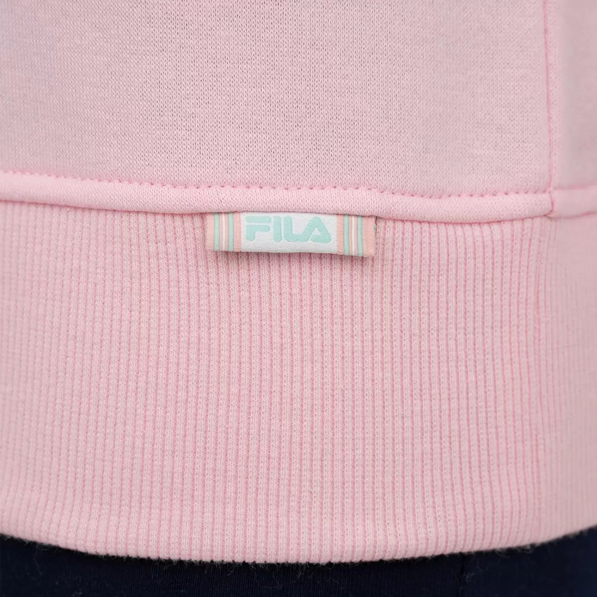 Fila 兒童圓領刷毛長袖上衣 粉紅 XS
