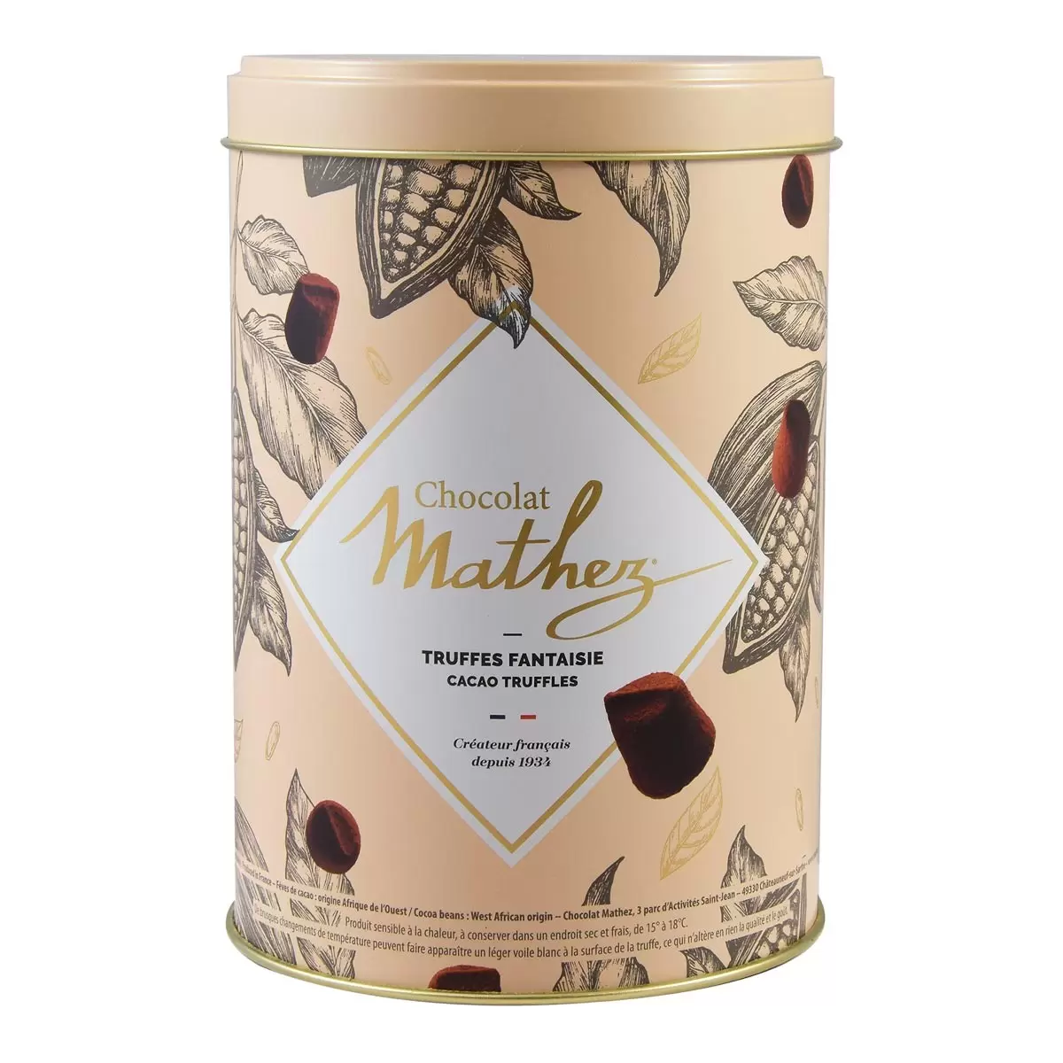 Chocolat Mathez 松露巧克力風味球 (焦糖與餅乾) 500公克 X 2入