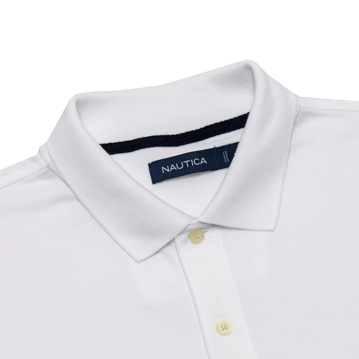 Nautica 男短袖Polo衫 白 M