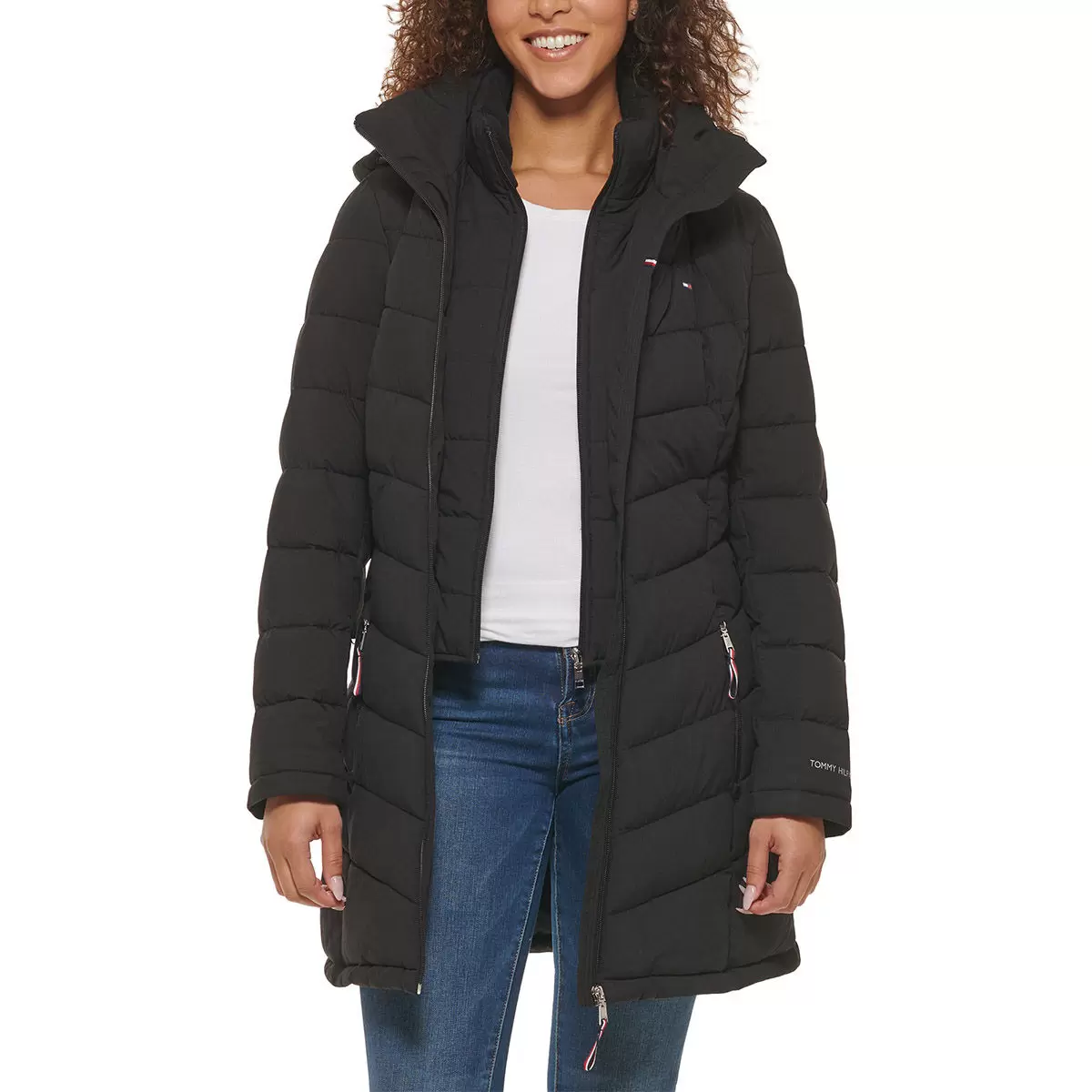 Tommy Hilfiger 女長版外套 黑 S
