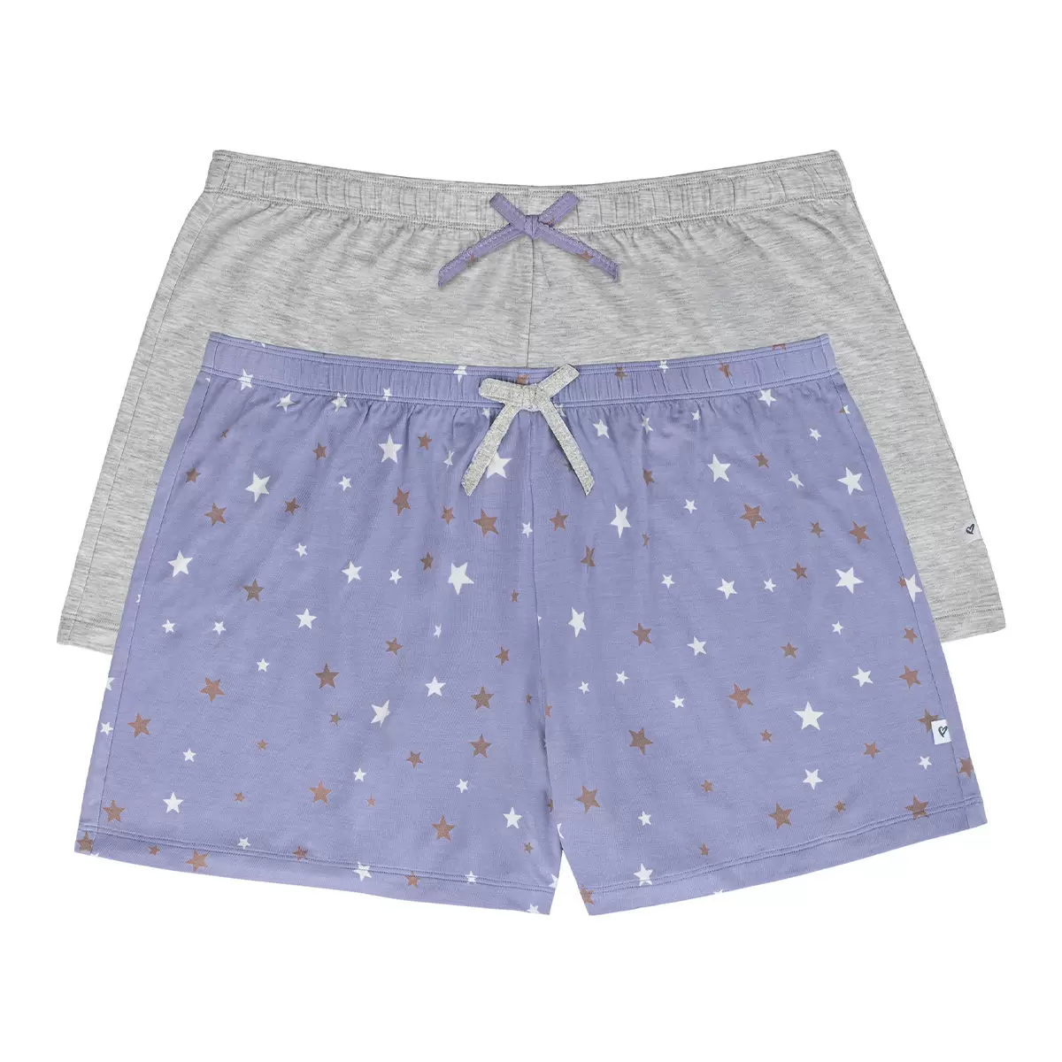Jane & Bleecker 女居家短褲兩件組 灰色 & 星星 XL