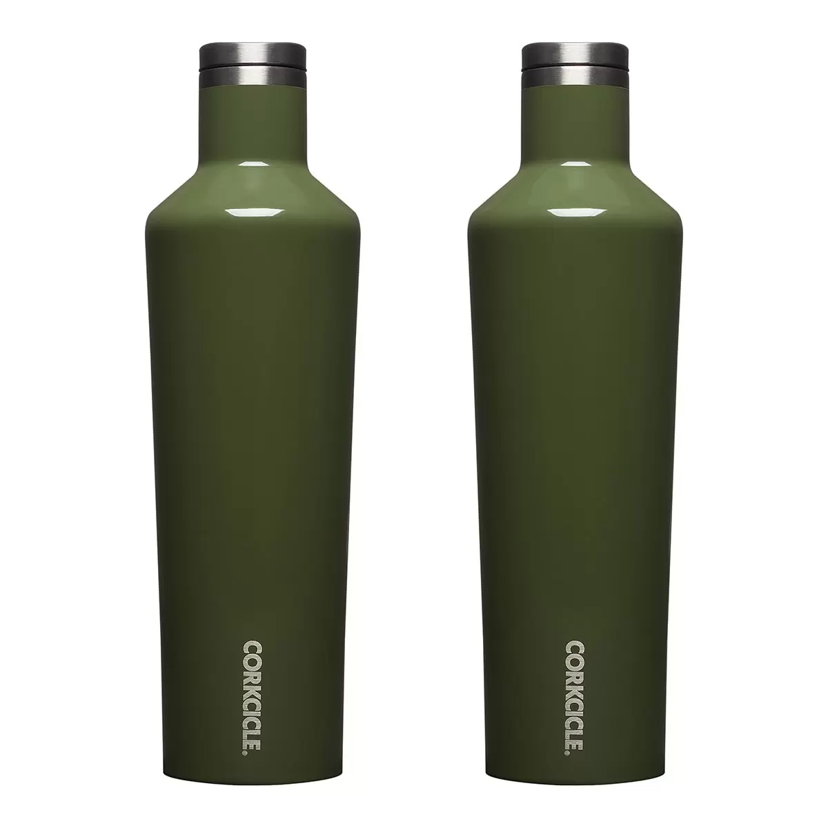 CORKCICLE 不鏽鋼三層真空易口瓶 750毫升 X 2件組 橄欖綠 + 橄欖綠