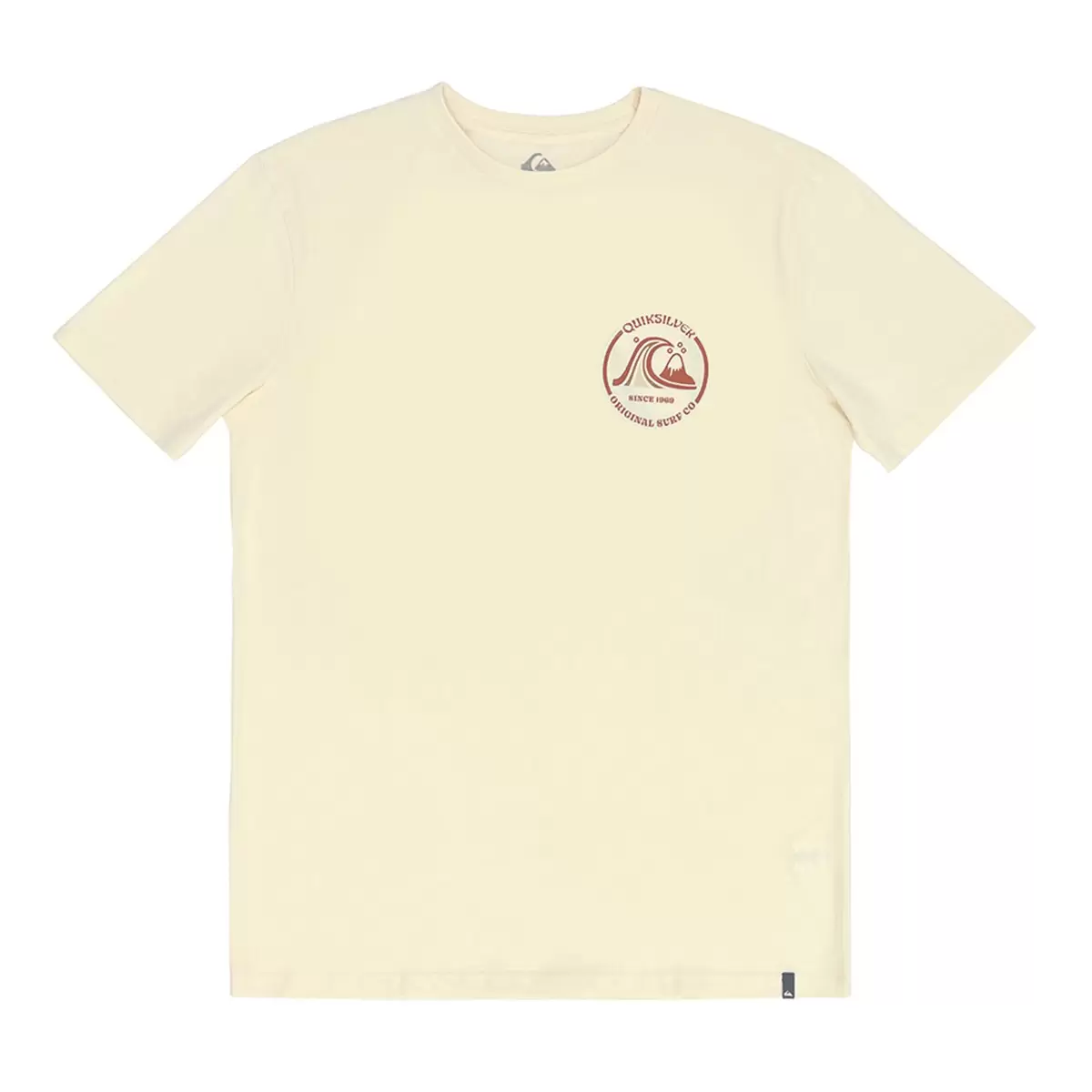 Quiksilver 男短袖圖案上衣 奶油 XL