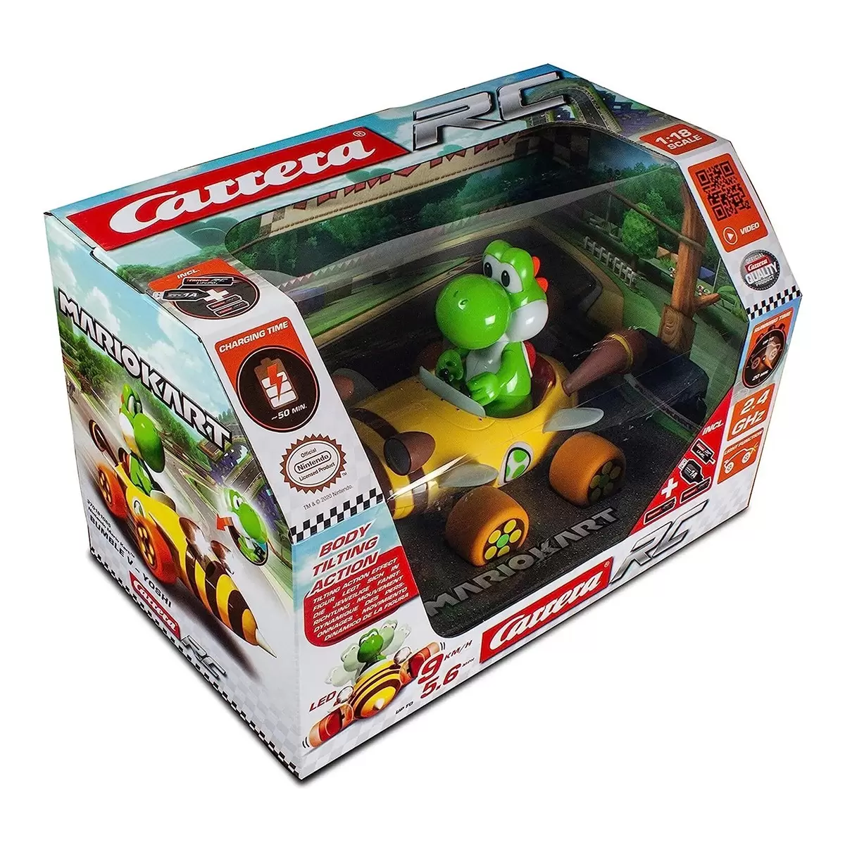 Carrera Mario Kart 1:18 蜜蜂遙控車 耀西 / 6歲以上 - 4