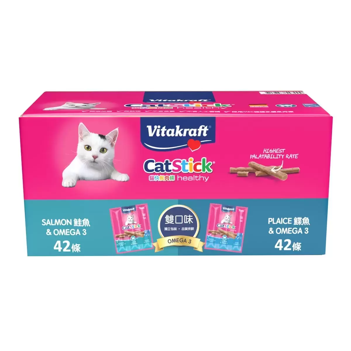 Vitakraft 貓快餐肉條雙口味 6公克 X 84入