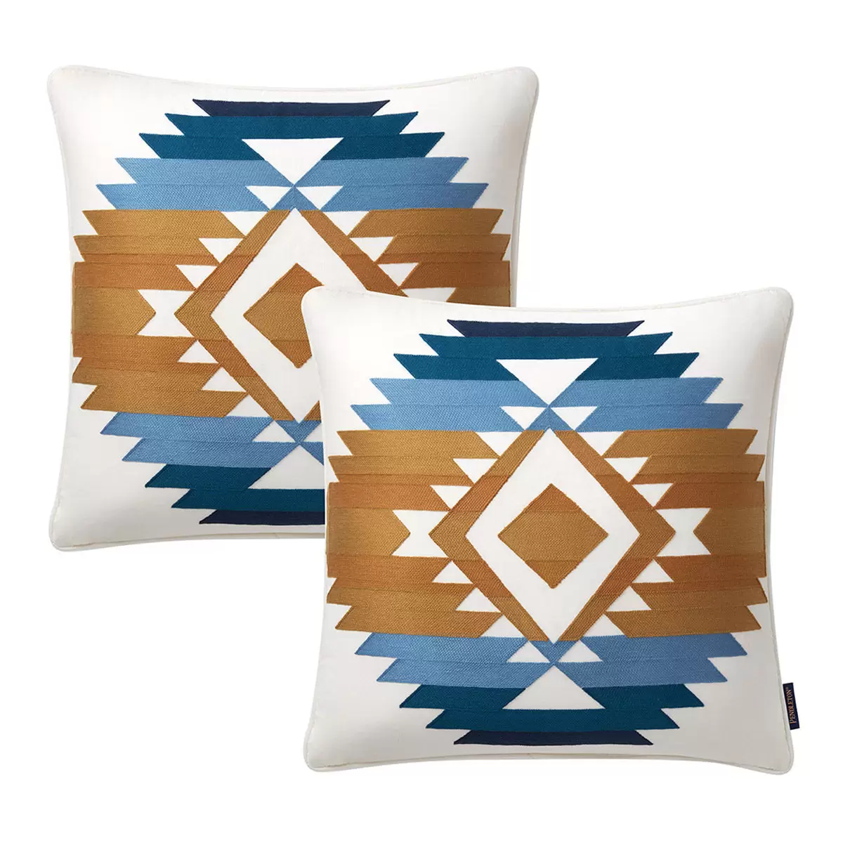 Pendleton 刺繡抱枕二入組 45公分 X 45公分 湖星