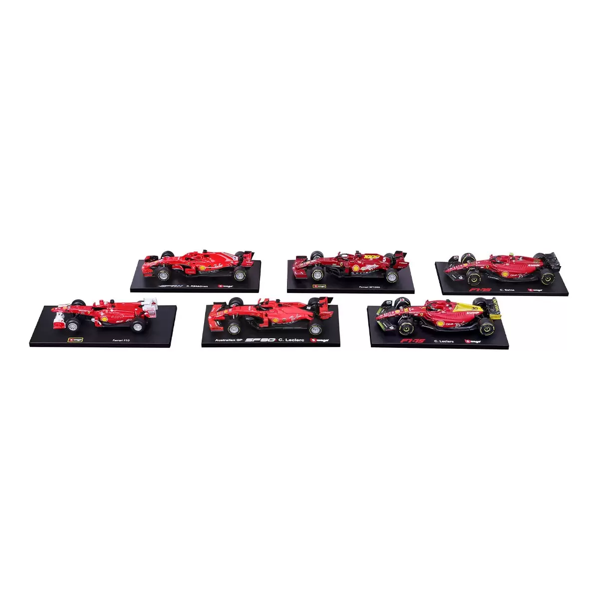 Bburago 1:43 F1 賽車收藏模型車 6入組 多種款式選擇