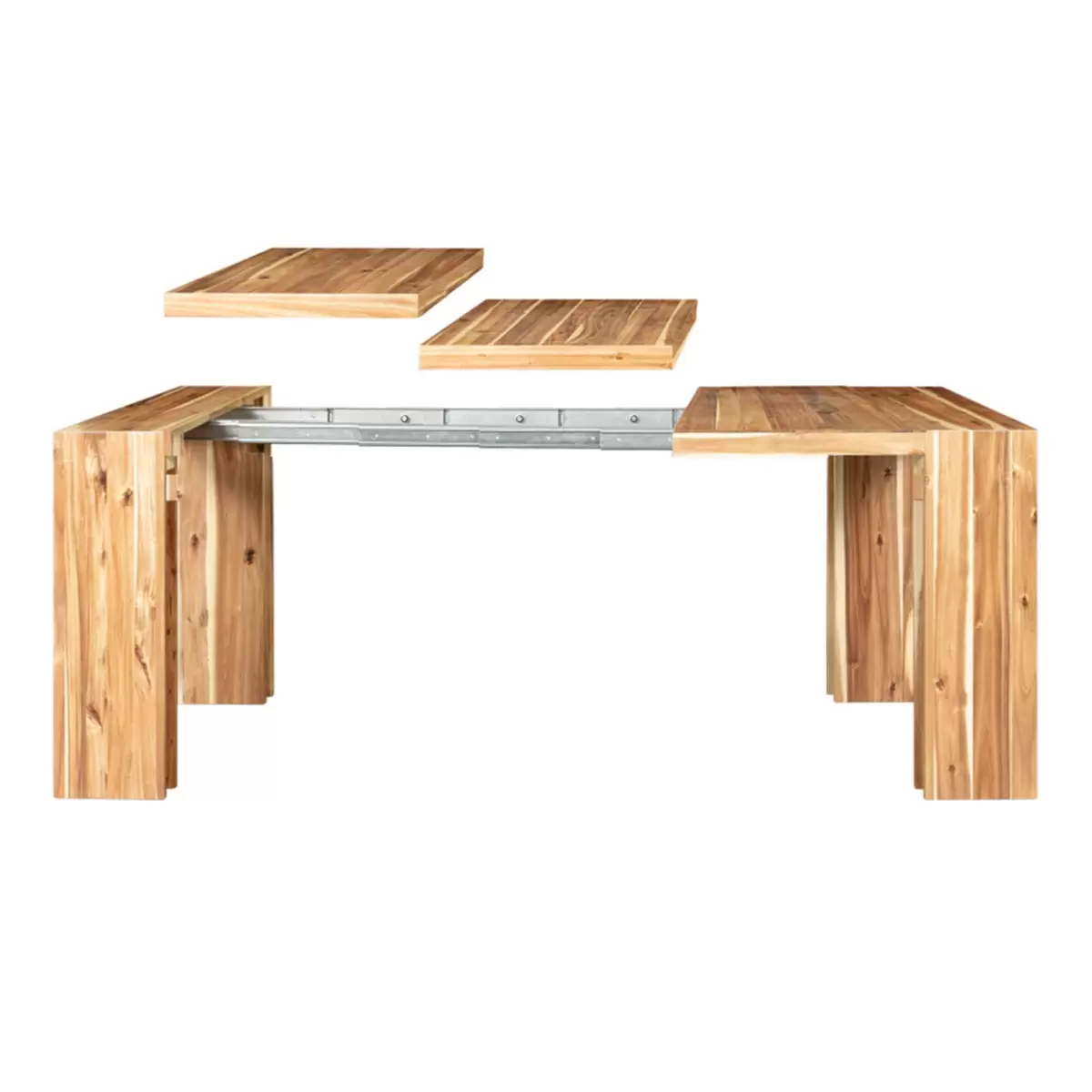 Transformer Table 可延伸式餐桌椅組 淺咖啡色