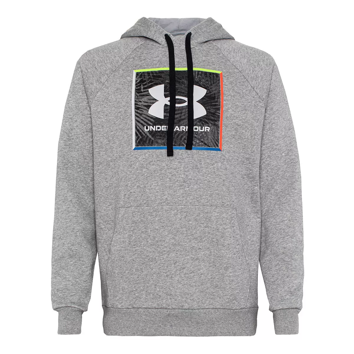 Under Armour 男Logo刷毛連帽上衣 灰 S