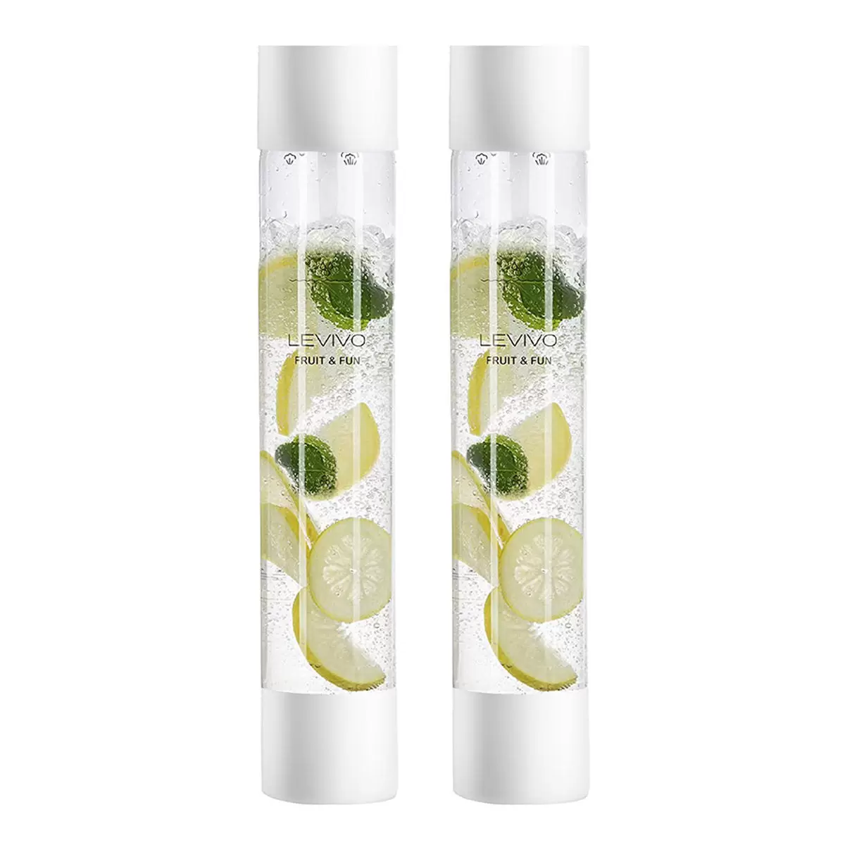 Levivo 氣泡水機專用水瓶 1公升 X 2入 白