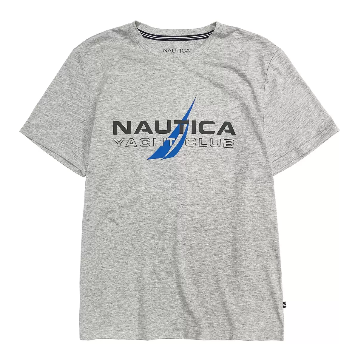 Nautica 男短袖印花上衣 灰 XL