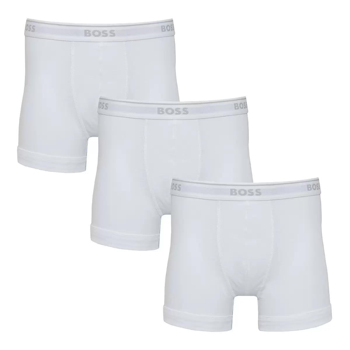 Hugo Boss 男四角內褲三入組 白 M