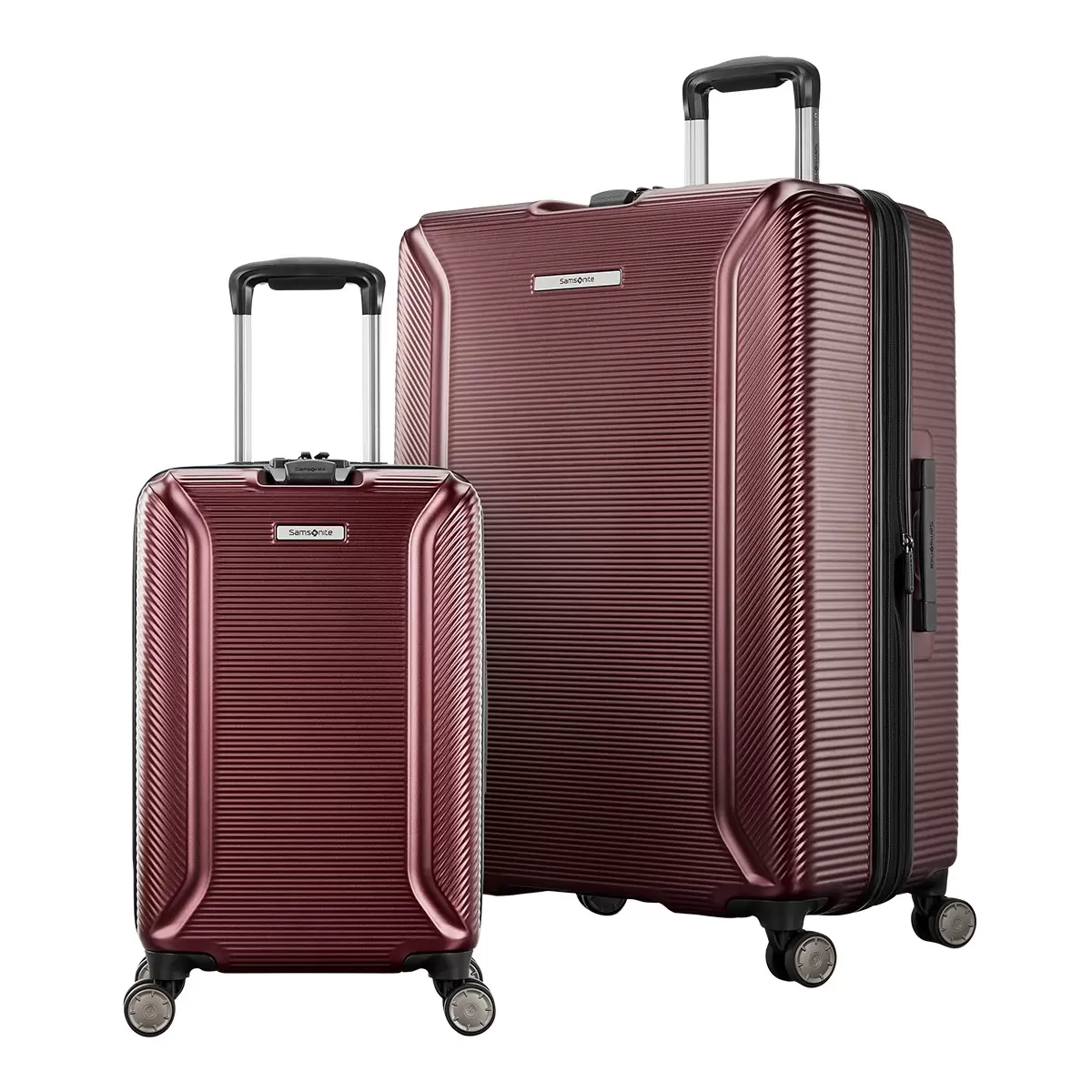 Samsonite Element Xlt 22吋 + 30吋 行李箱 二入組 酒紅色