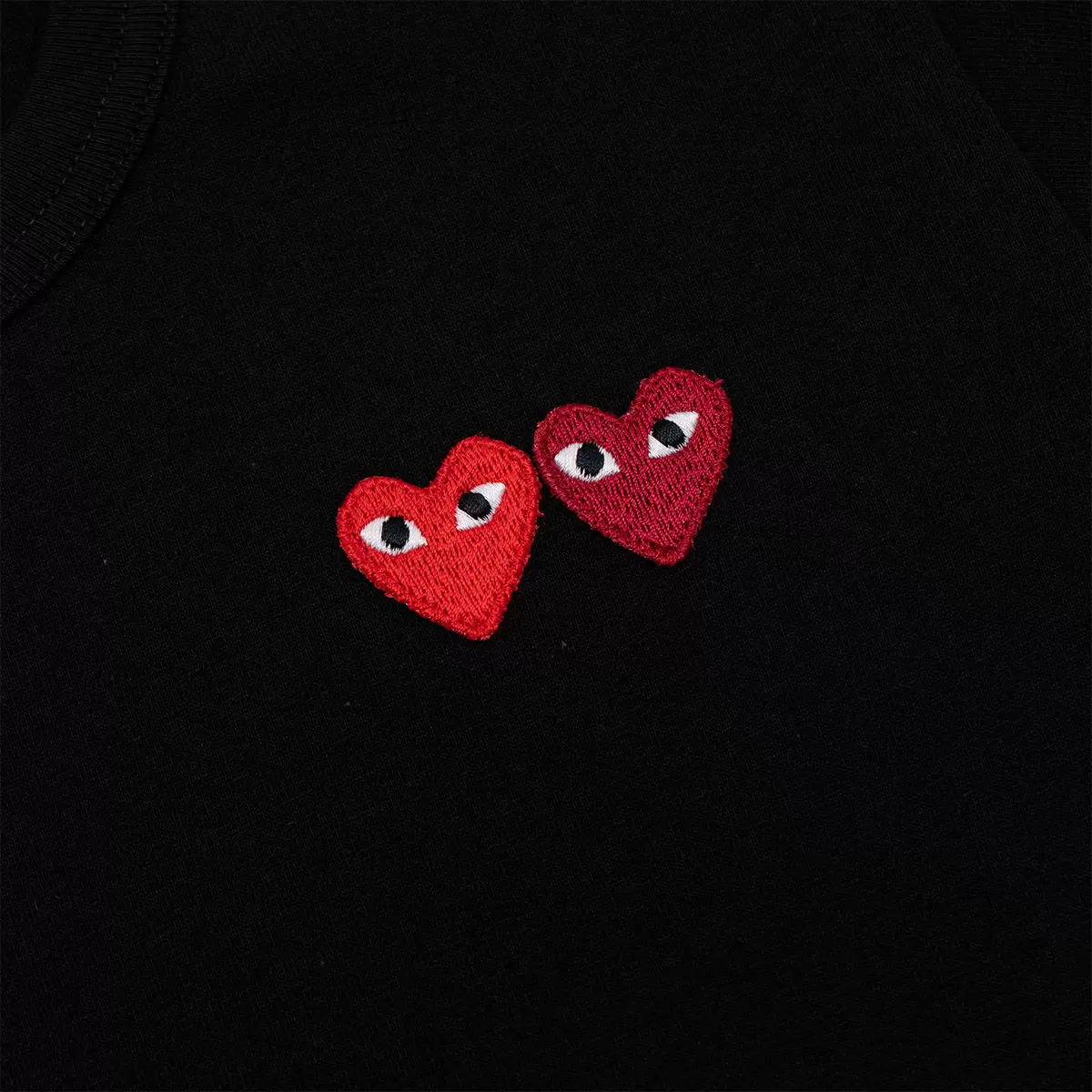 COMME des GARCONS 女Logo上衣 雙愛心 XS