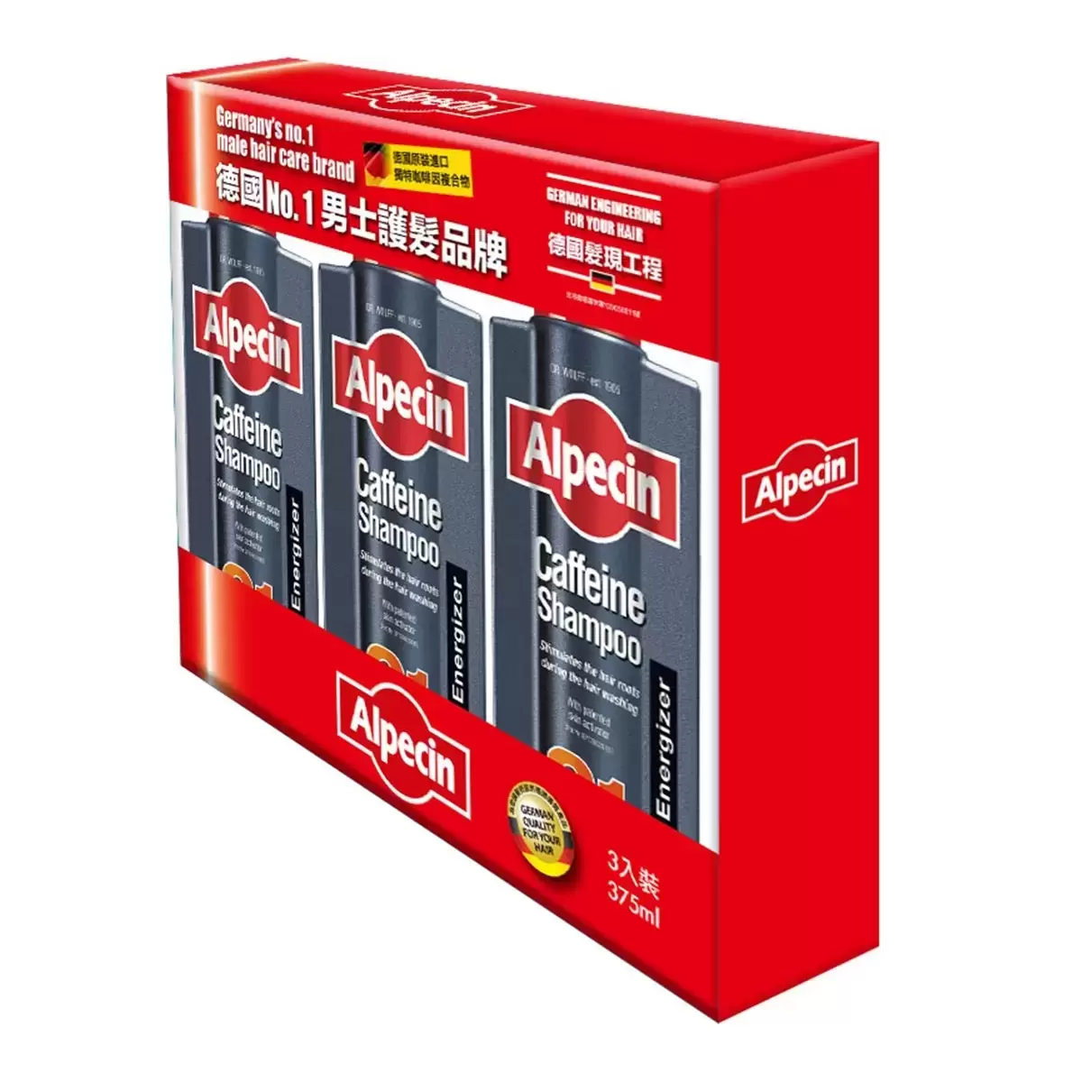 Alpecin 咖啡因洗髮露 375毫升 X 3入 - 3