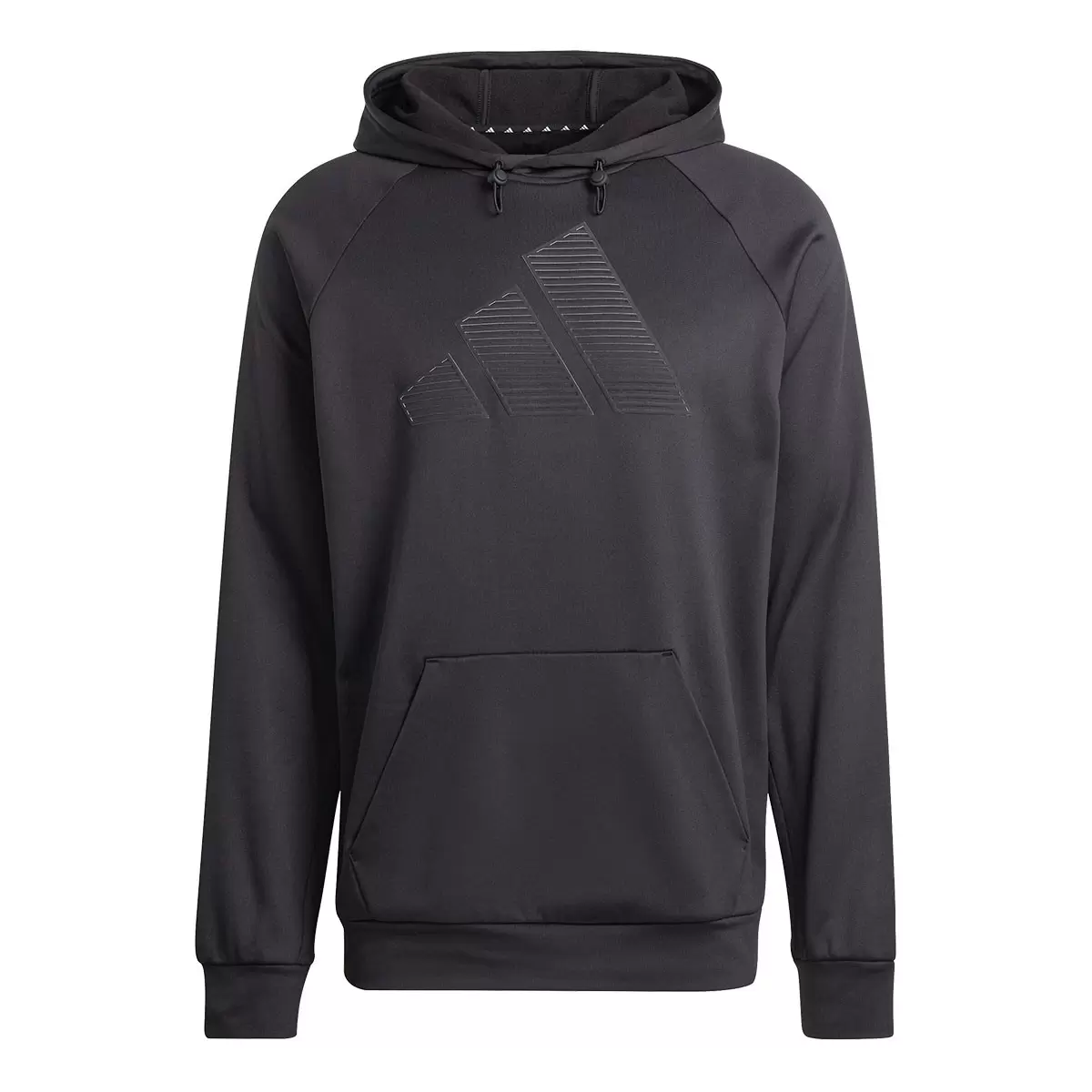 Adidas 男連帽長袖上衣 黑 XL
