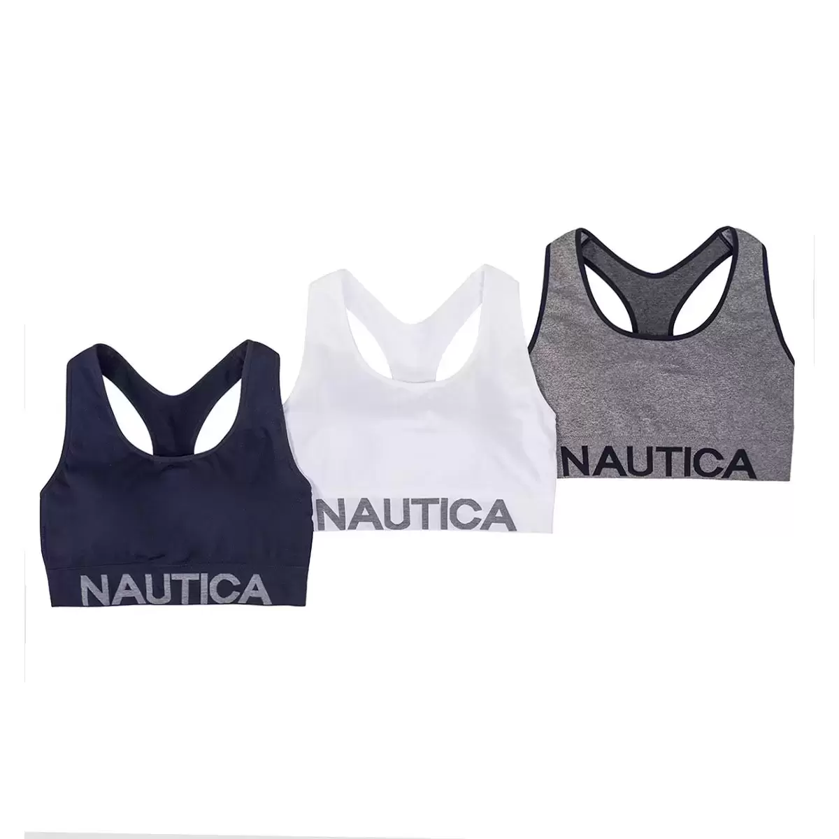 Nautica 女舒適無鋼圈內衣3入組 藍 S