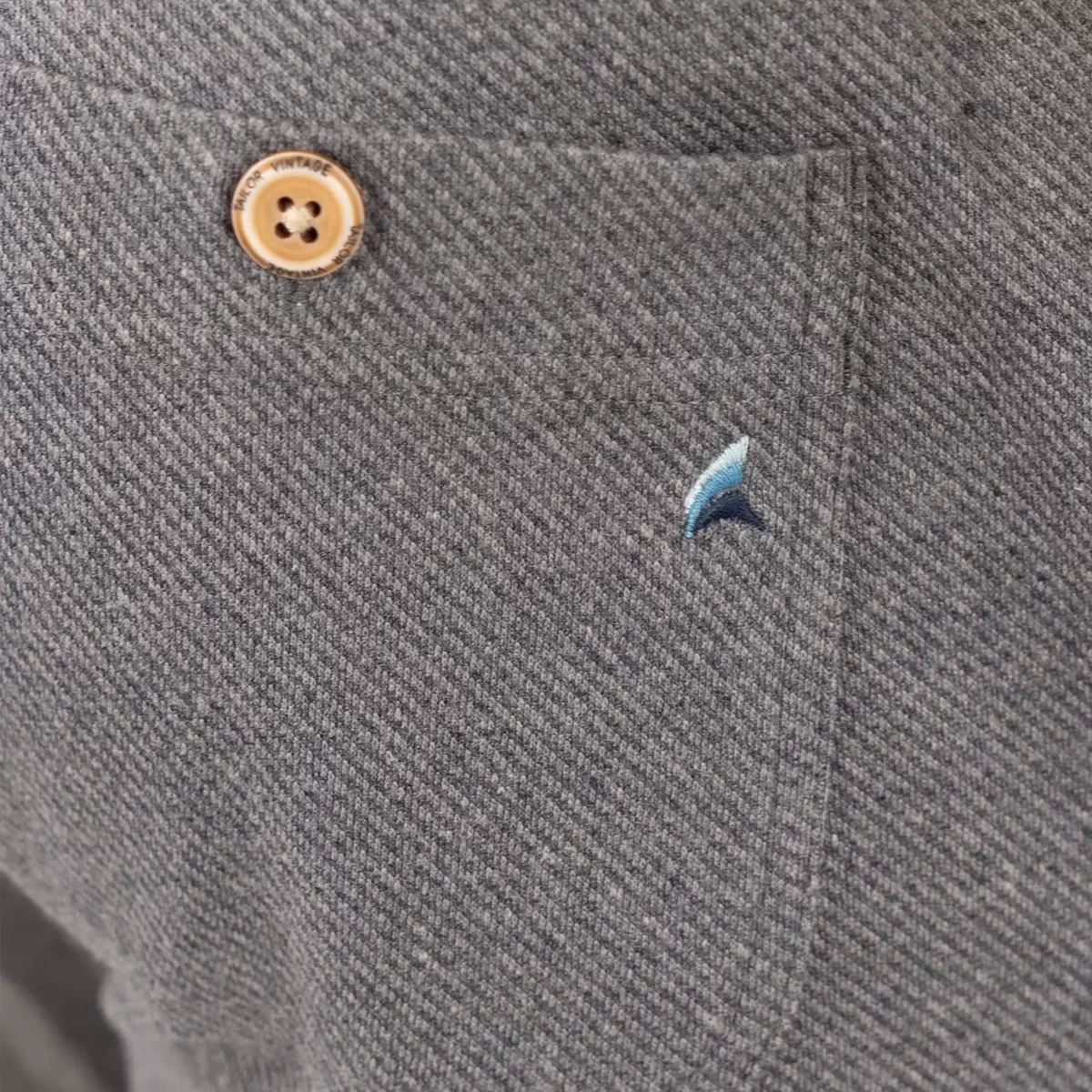 Tailor Vintage 男斜紋針織居家長褲 灰 S