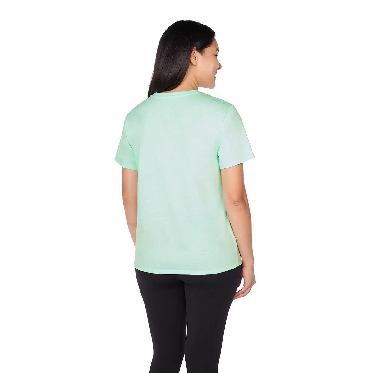 Champion 女Logo寬鬆圓領短袖上衣 綠