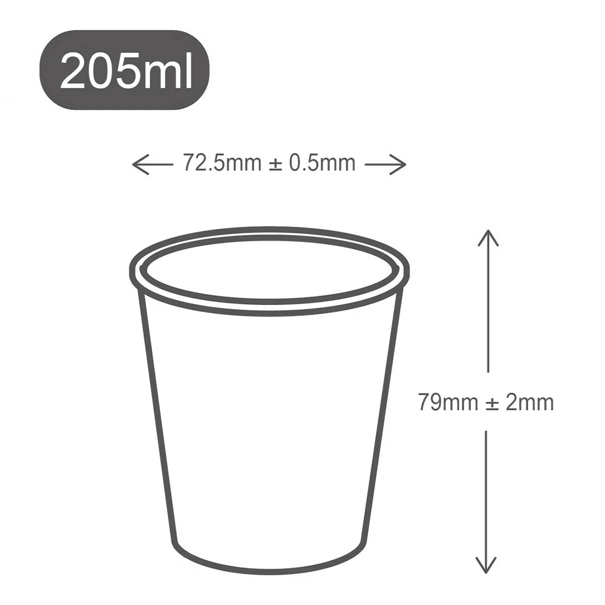 空白紙杯 205毫升 X 400入 - 2