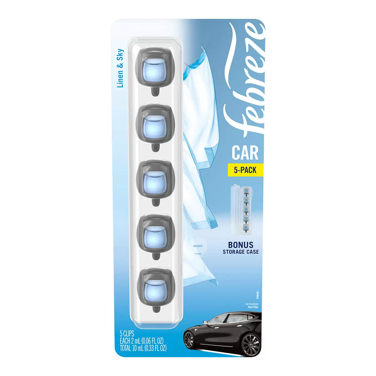 Febreze 汽車芳香劑 5入組 清爽天空