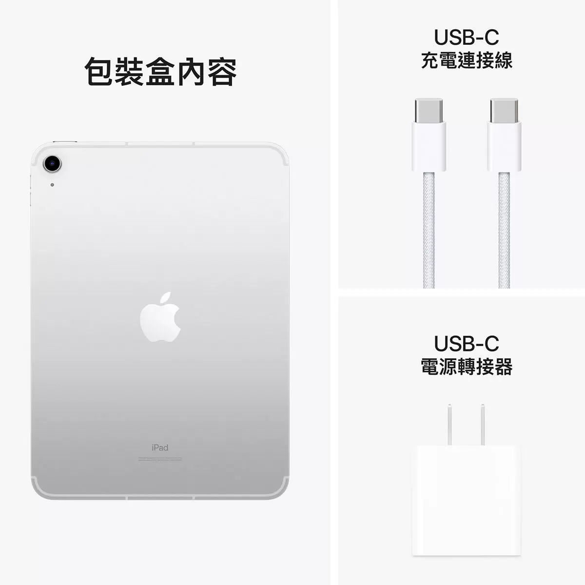 Apple iPad (第10代) 10.9吋 Wi-Fi + 行動網路 256GB 銀色