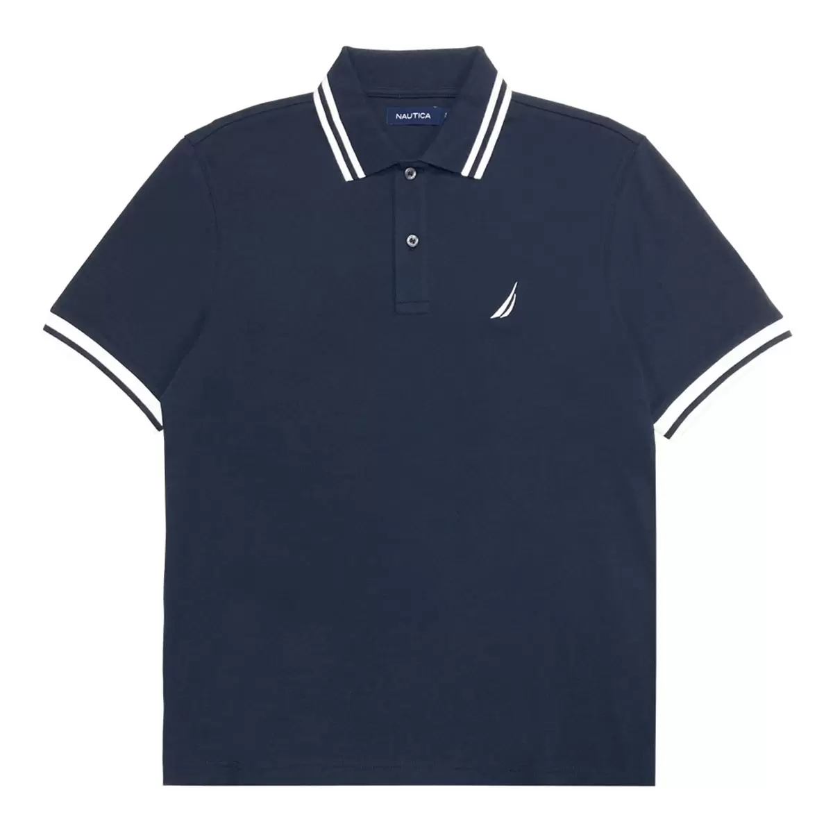 Nautica 男短袖Polo上衣 深藍 L
