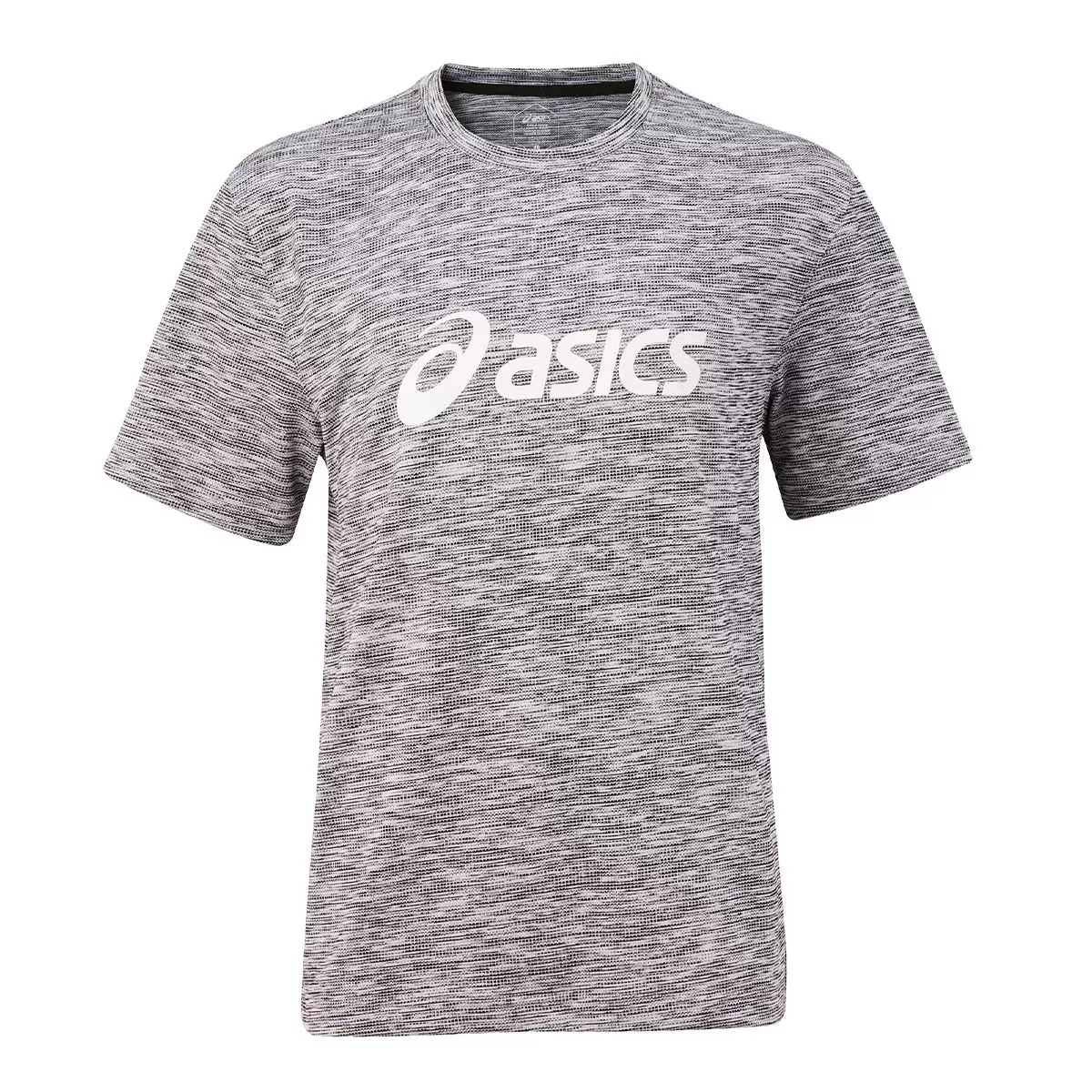 Asics 男短袖運動上衣 黑 XS