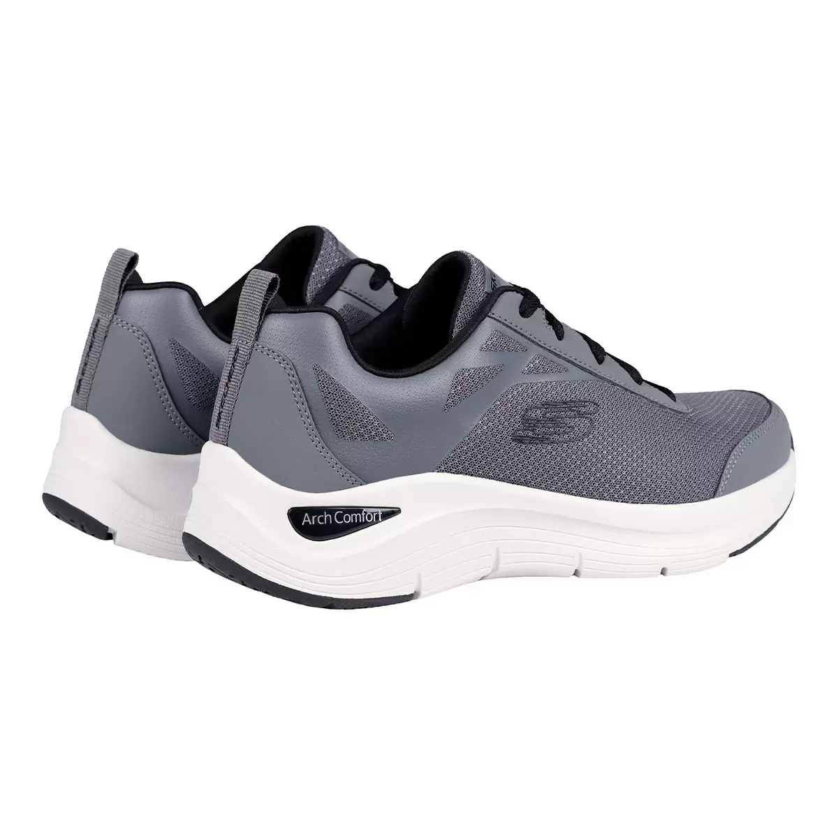Skechers 男休閒運動鞋 灰 US 8