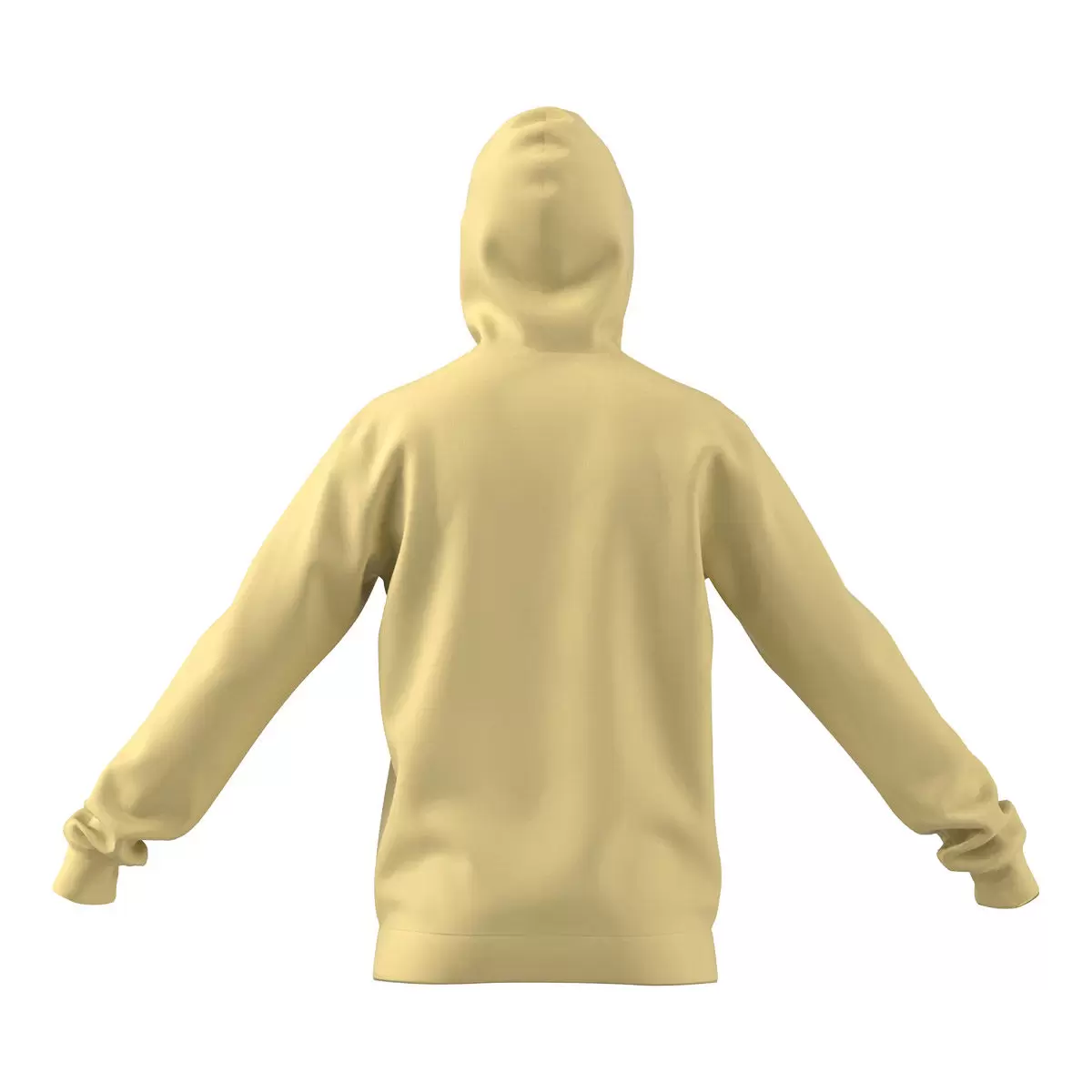 Adidas 男Essentials刷毛連帽上衣 黃 S