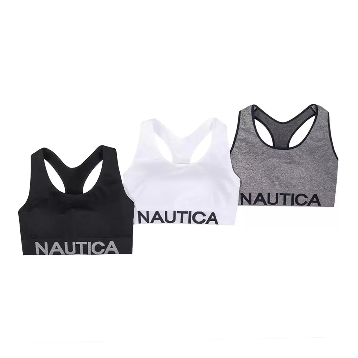 Nautica 女舒適無鋼圈內衣3入組 黑 S