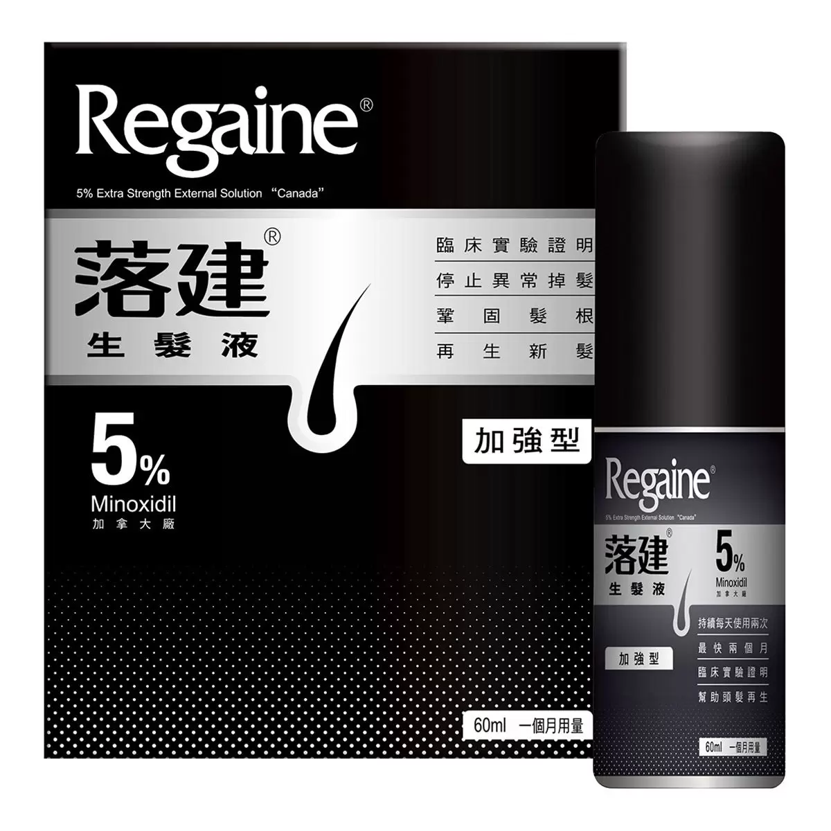 落建 生髮液5%加強型 (加拿大廠) 60毫升 X 3瓶