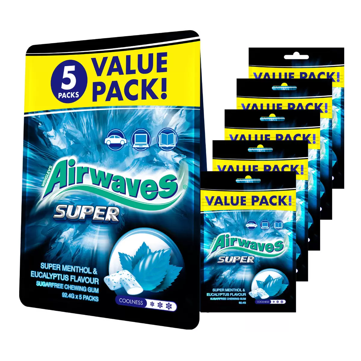 Airwaves 極酷嗆涼無糖口香糖 462公克
