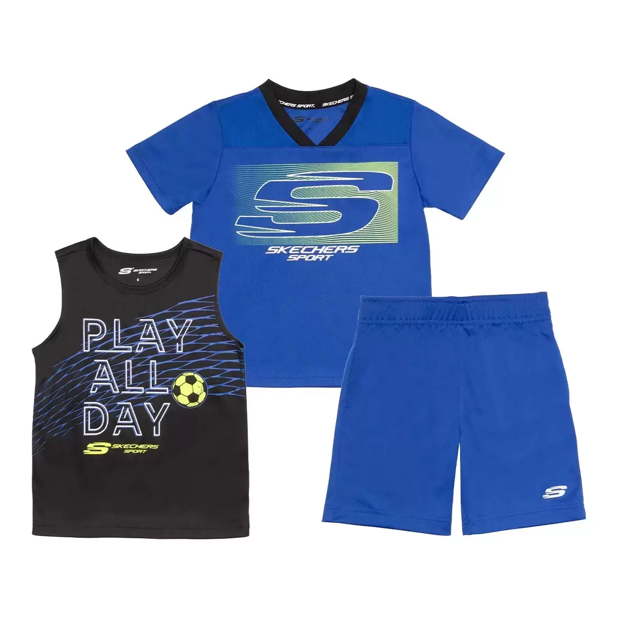 Skechers 兒童運動服飾 三件組