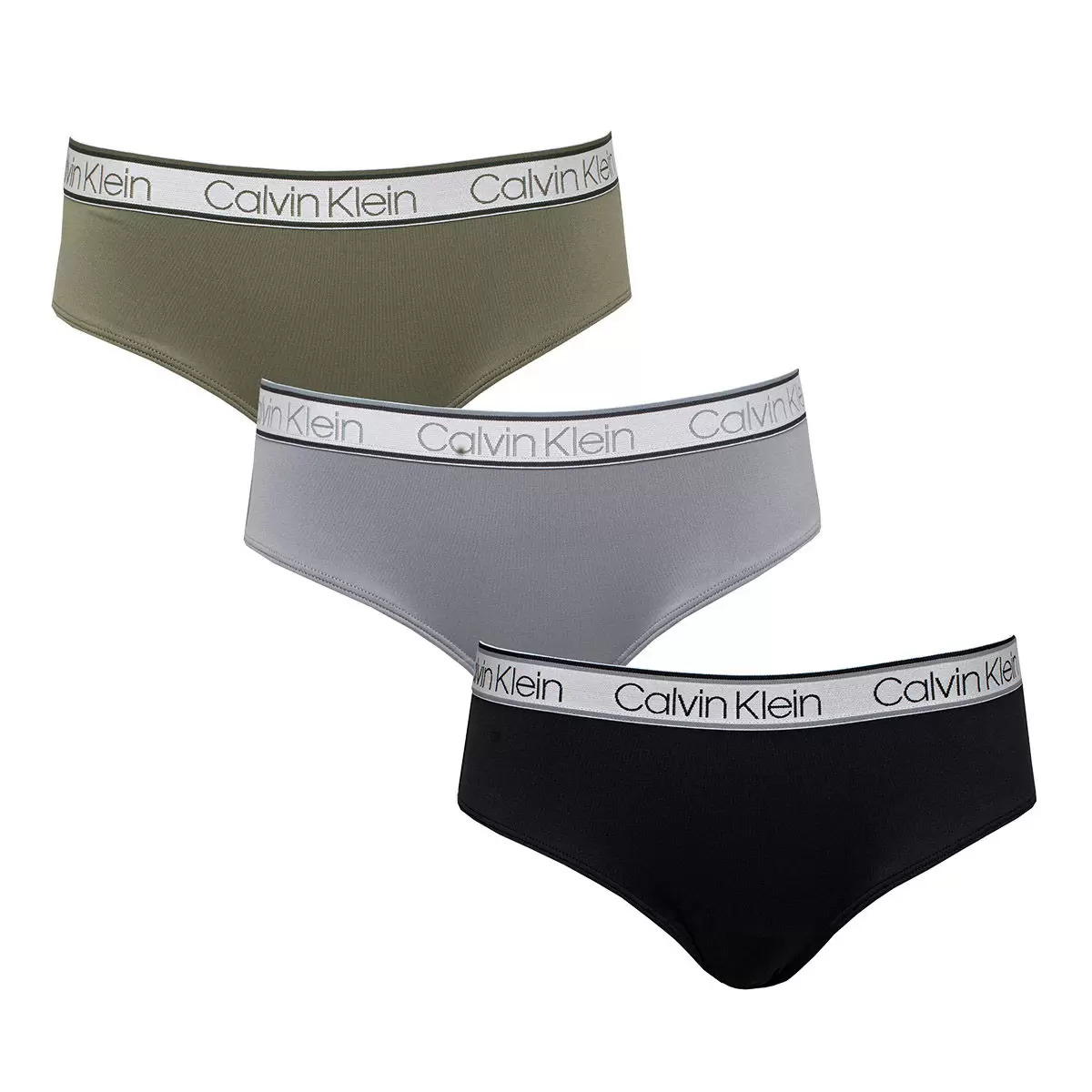Calvin Klein 女內褲三入組 黑 / 灰 / 墨綠 XL