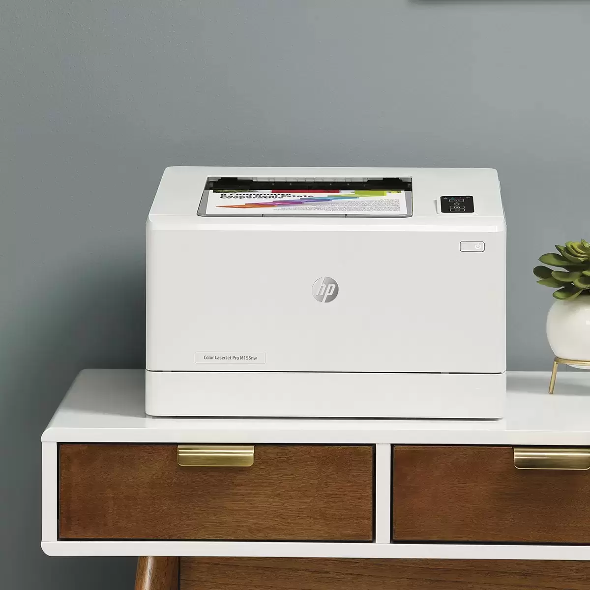 HP 彩色雷射單功網路印表機 M155NW (內含2黑3彩碳粉匣)