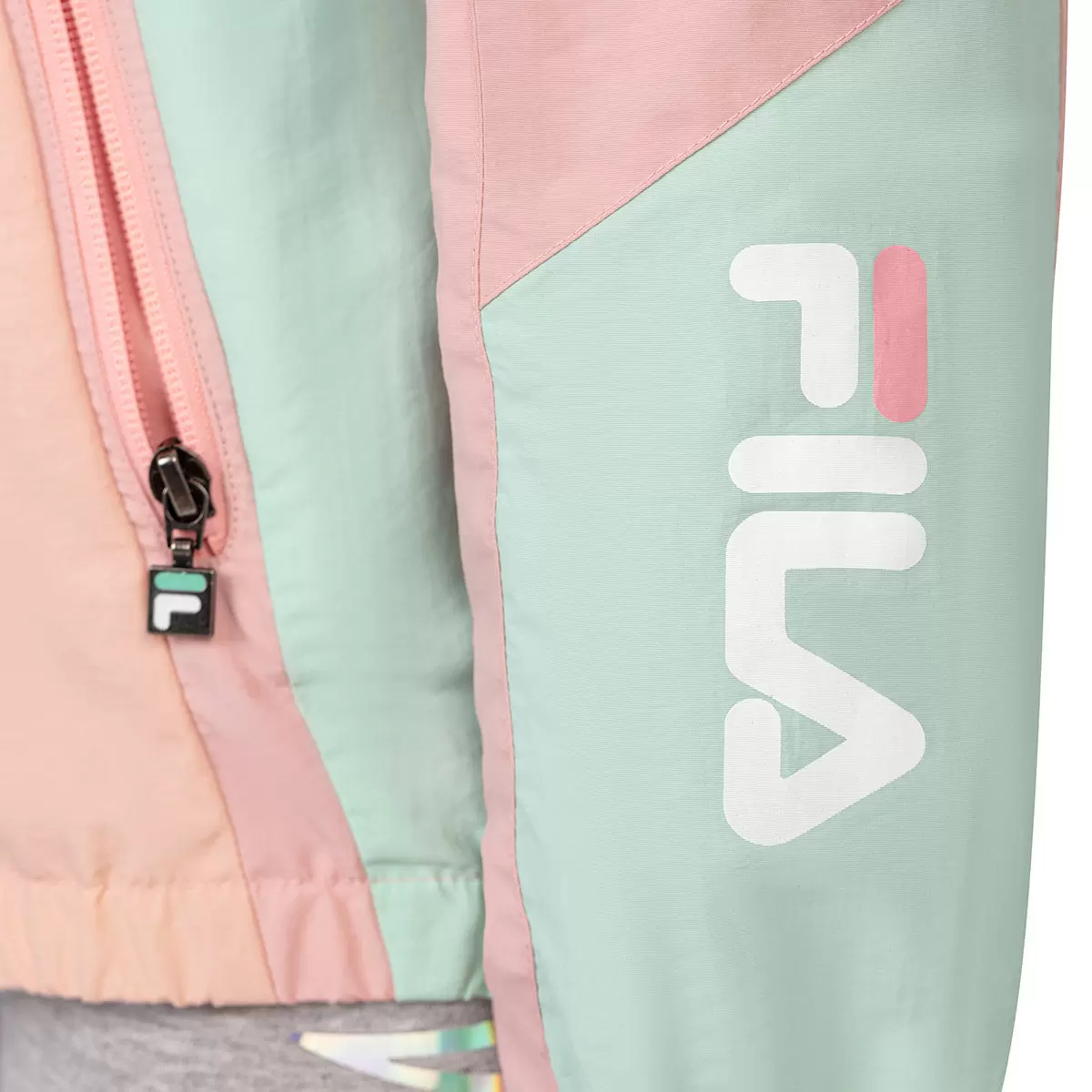 Fila 兒童連帽防風外套 粉 S