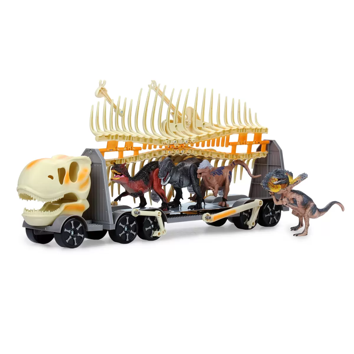 聲光恐龍卡車組 黃色