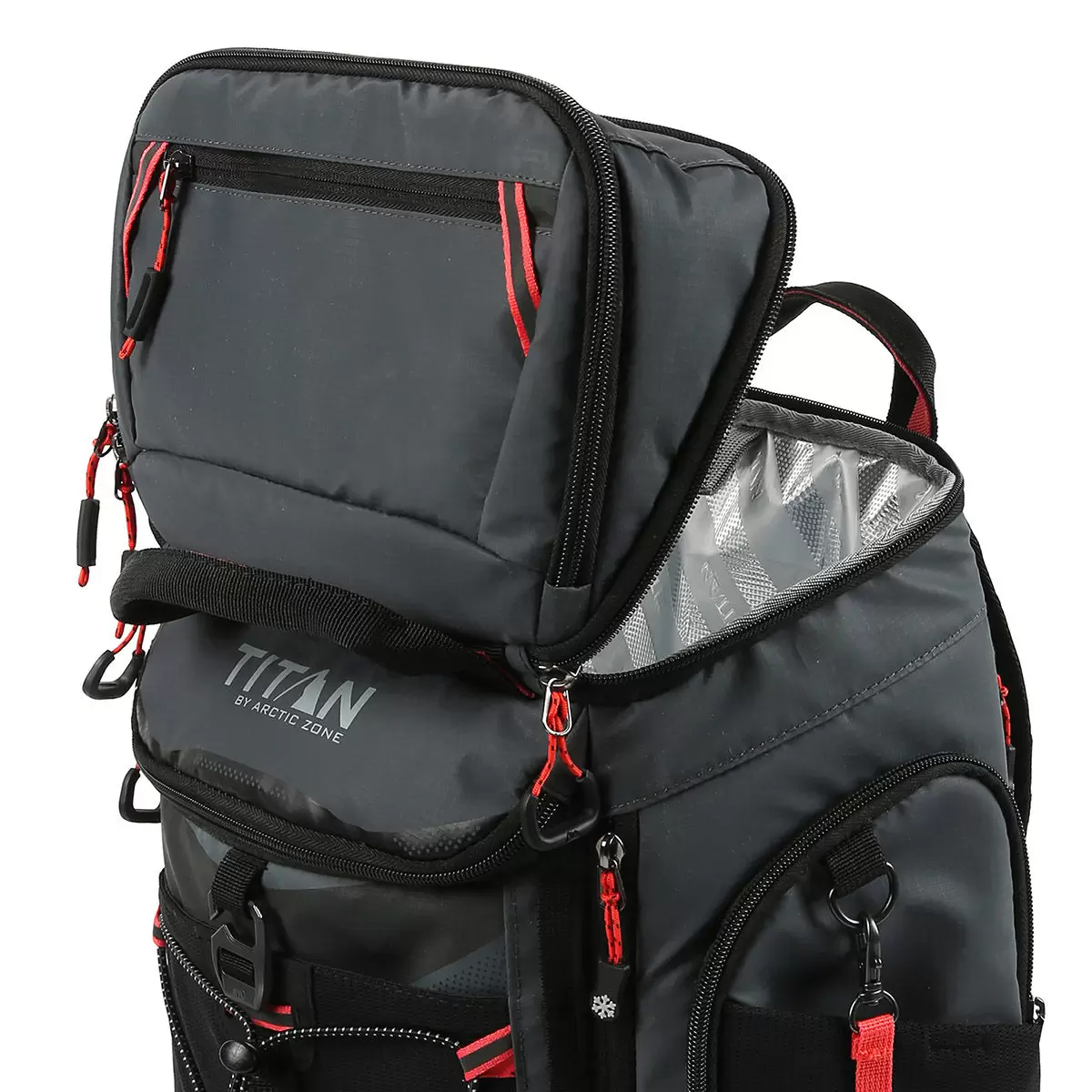 Titan 26罐裝背包型保冷袋含保冷劑兩入 黑