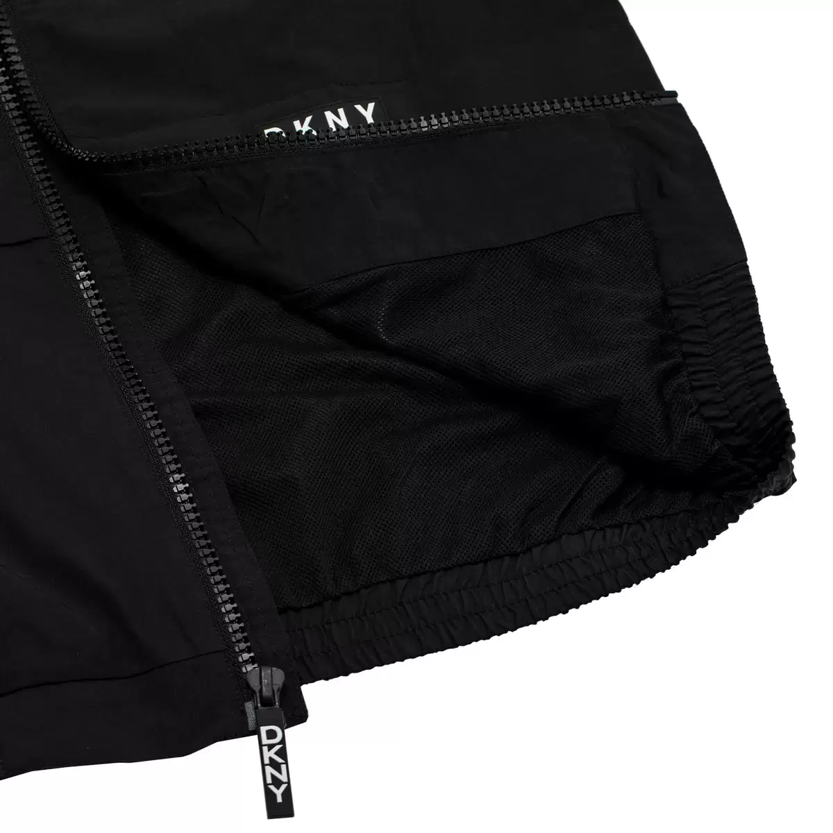 DKNY 男立領防風外套 黑色 L