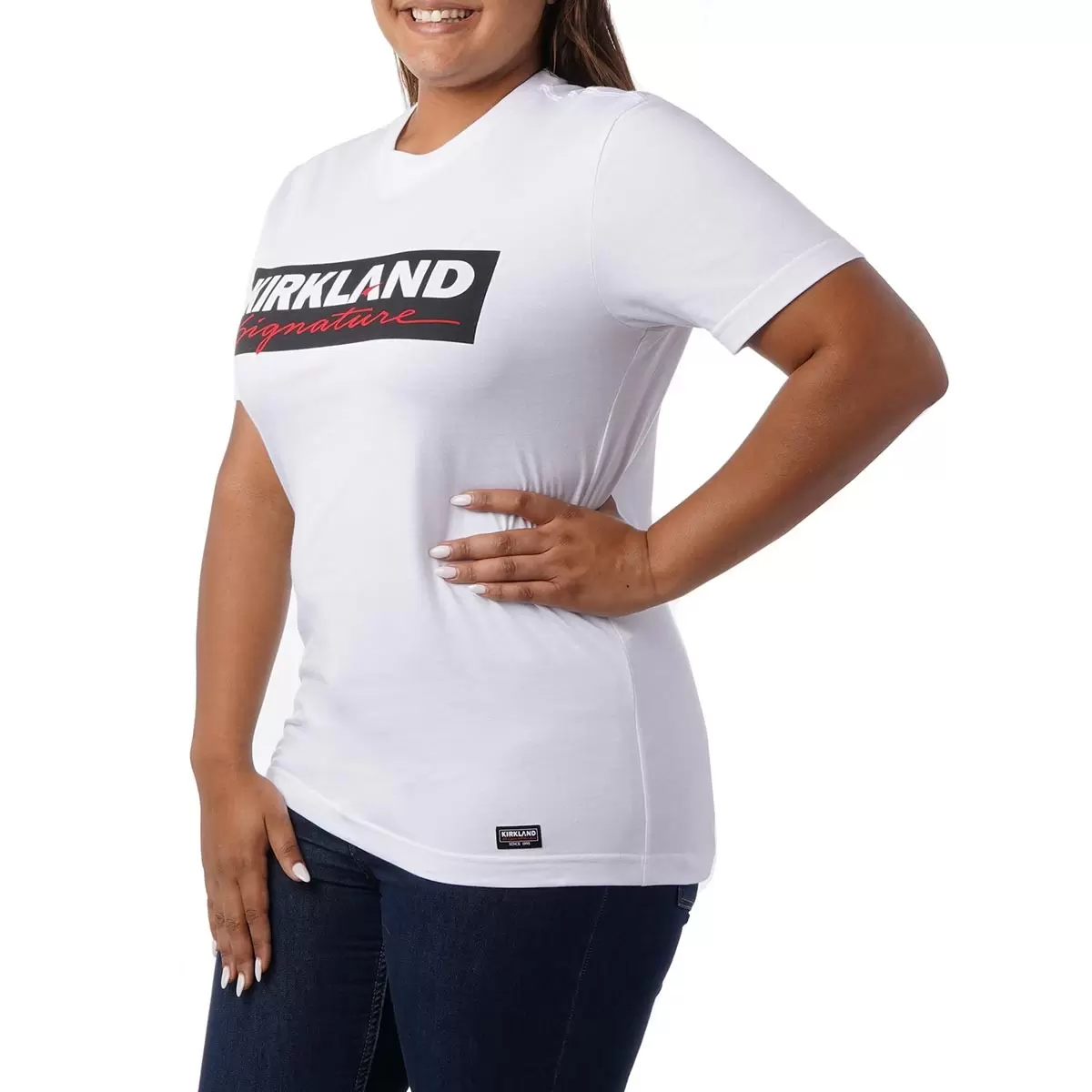Kirkland Signature 科克蘭 Logo 短袖上衣 白 XXL