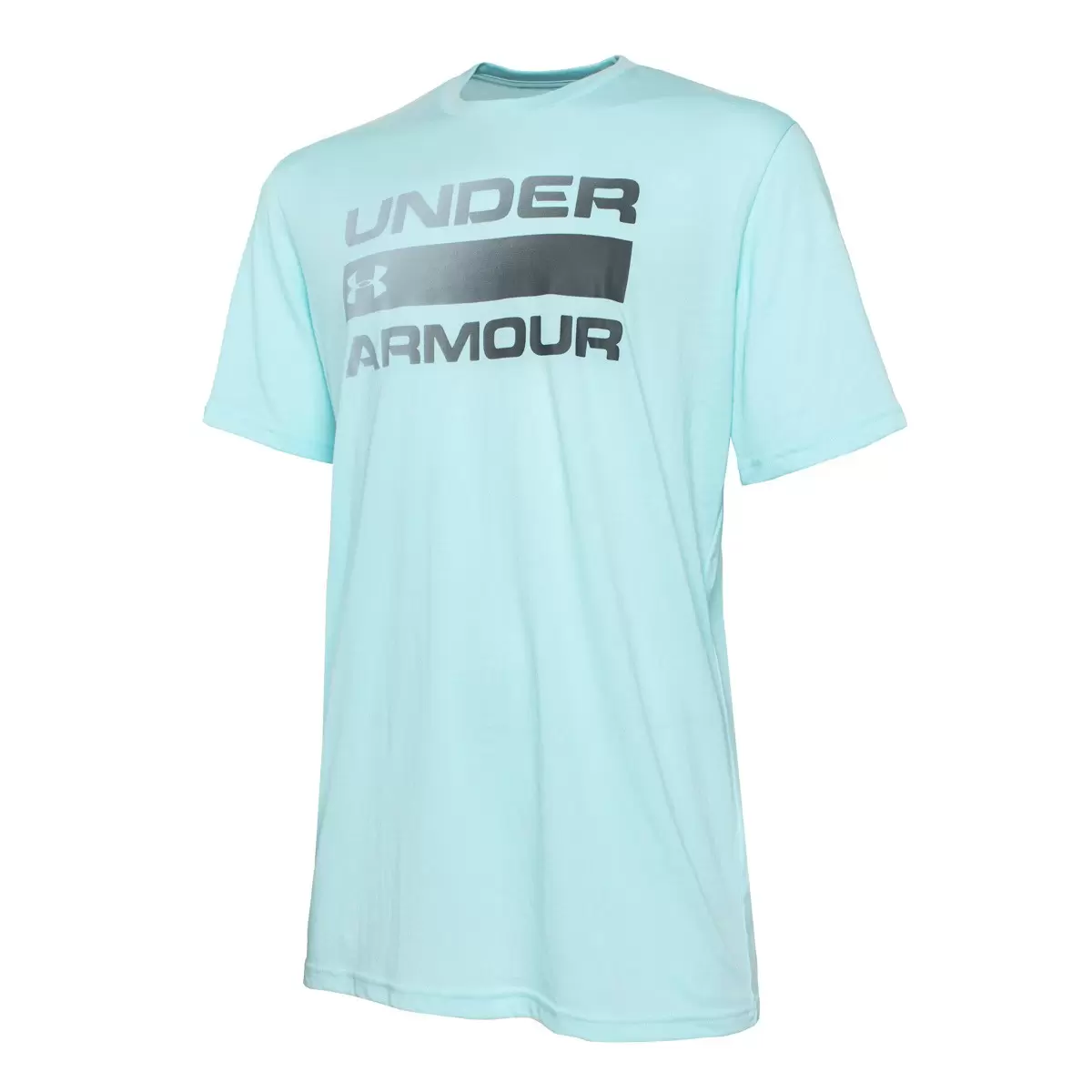 Under Armour 男Wordmark短袖圓領上衣 淺藍 M