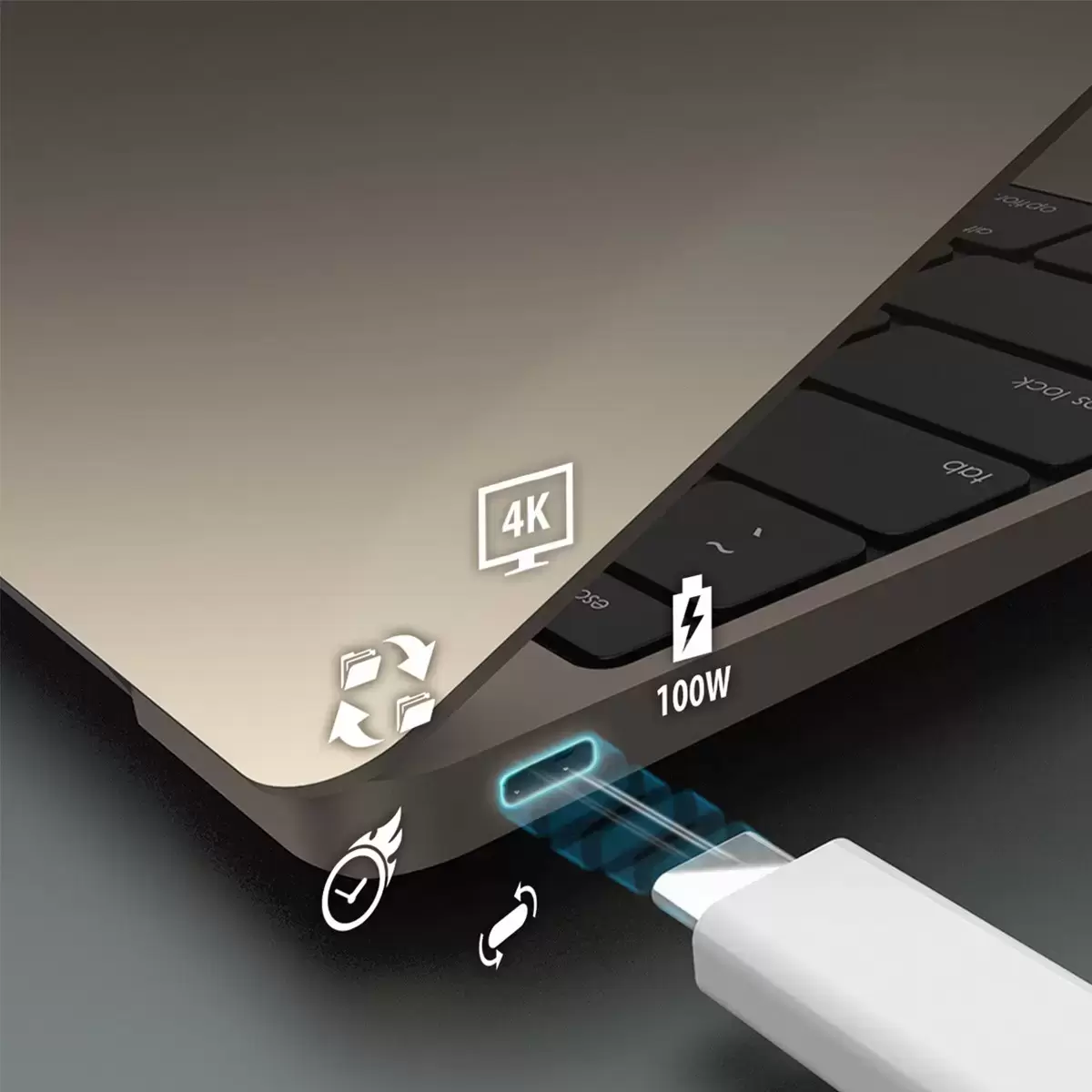 J5create Thunderbolt 3 20 Gbps Type-C 100公分 Intel 認證傳輸線 JTCX02