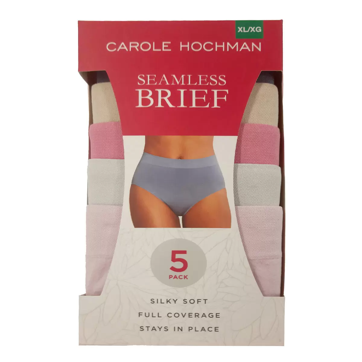 Carole Hochman 女無痕內褲五入組 粉嫩組 XL