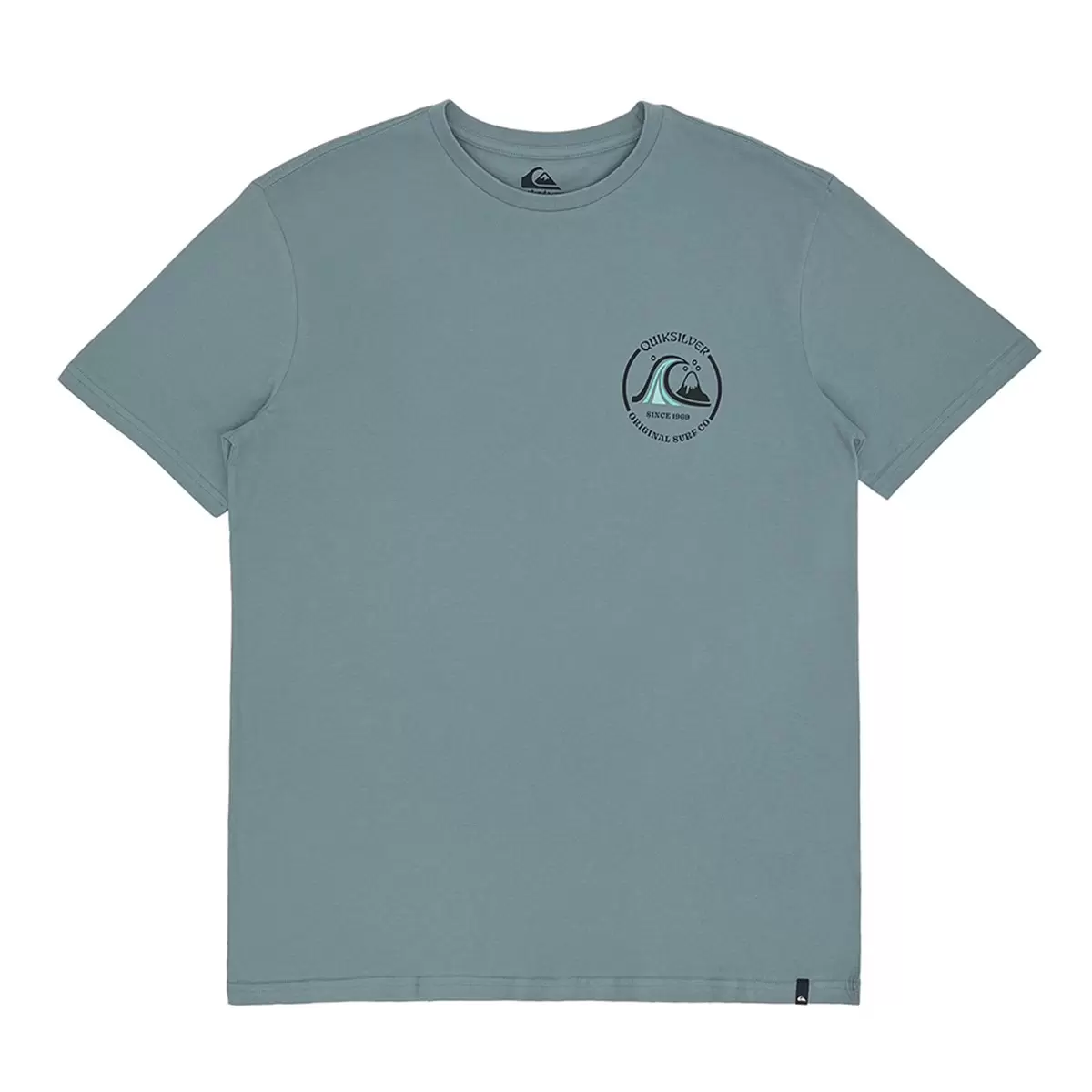 Quiksilver 男短袖圖案上衣 淺藍 XL