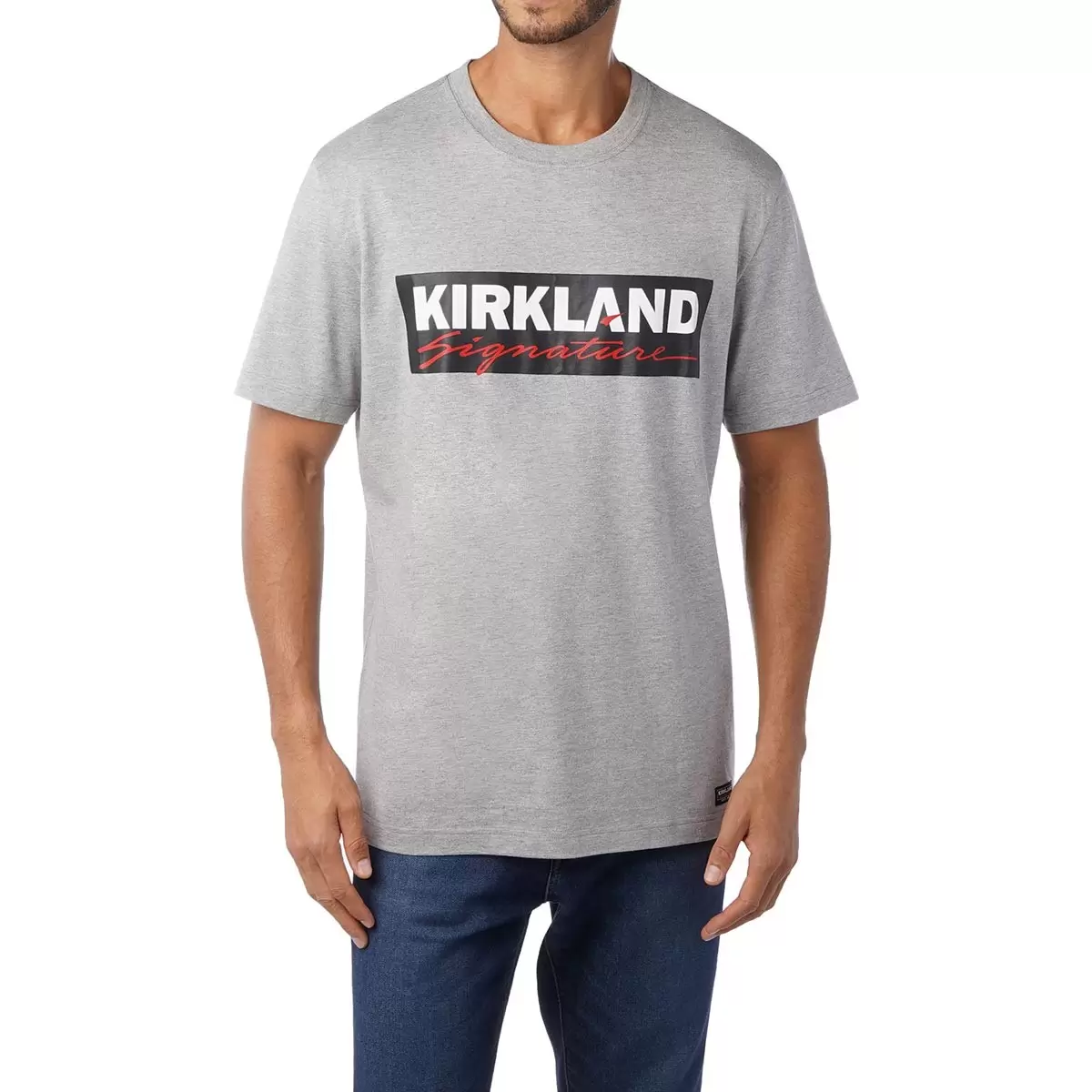 Kirkland Signature 科克蘭 Logo 短袖上衣 灰 XXL