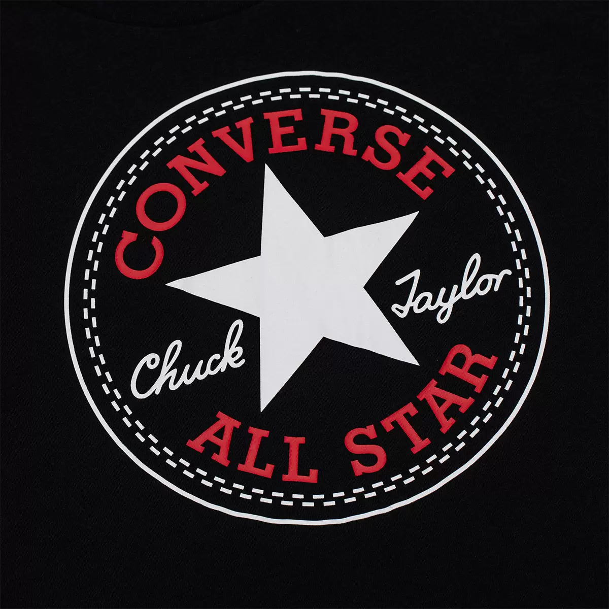 Converse 男短袖純棉圓領上衣 黑 M